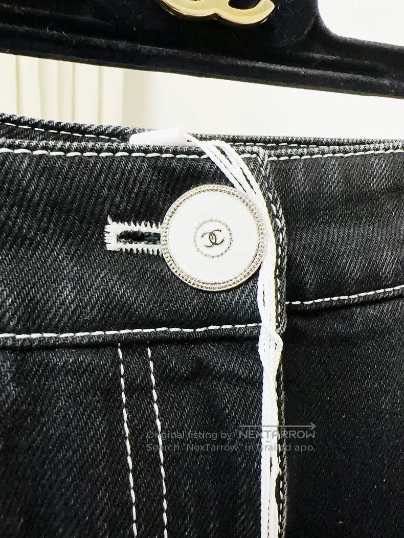 Chanel Chanel 23B black micro-comic jeans trousers Size 24" / US 00 / IT 34 - 4 Thumbnail