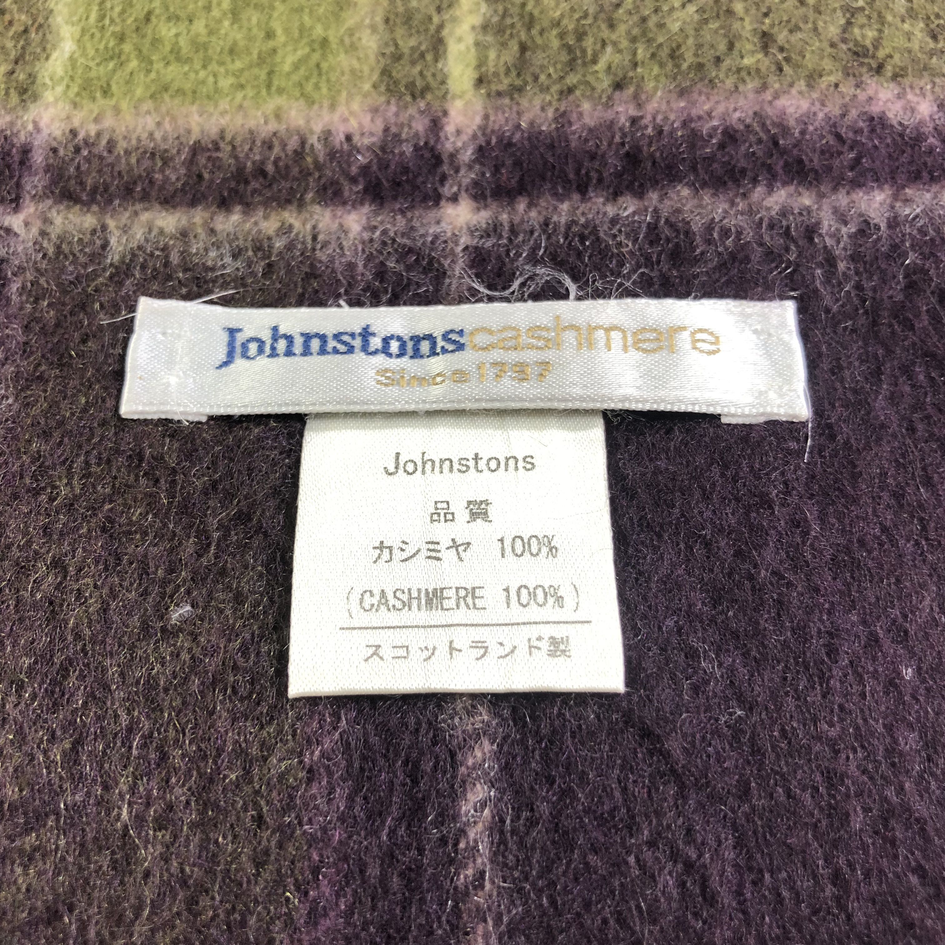 Johnstons Of Elgin Johnstons Of Elgin Tartan Cashmere Scarf Muffler V2509 Size ONE SIZE - 4 Thumbnail