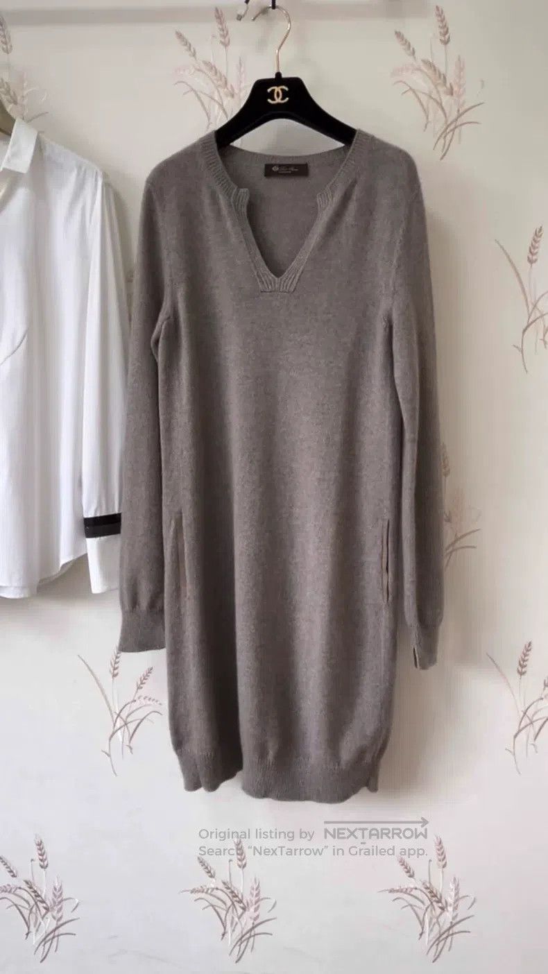 Loro Piana Loro Piana Marron color cashmere knitted dress Size XS / US 0-2 / IT 36-38 - 1 Thumbnail