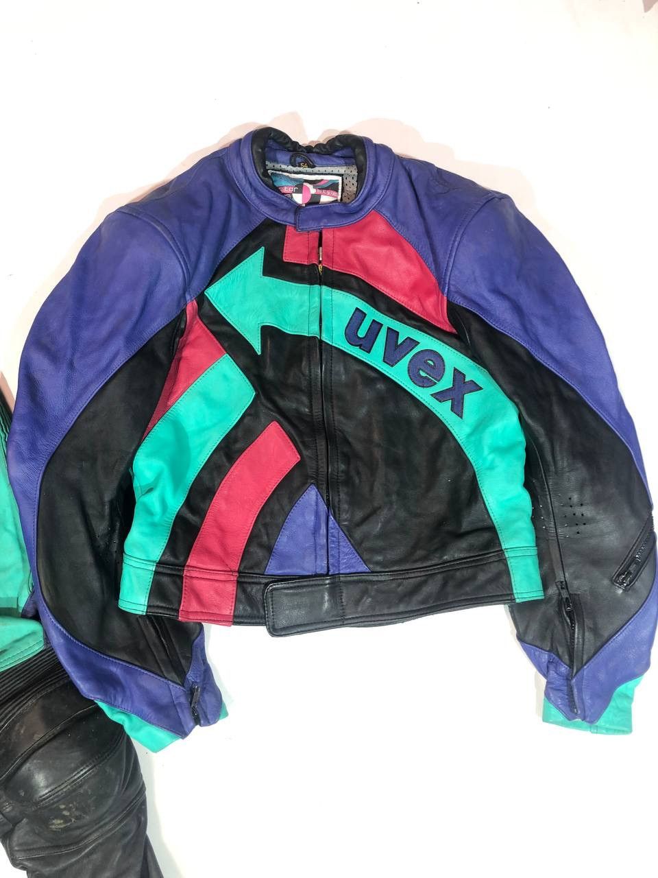 Vintage Uvex Vintage 80s Racing Moto Leather Suit Size US L / EU 52-54 / 3 - 2 Thumbnail