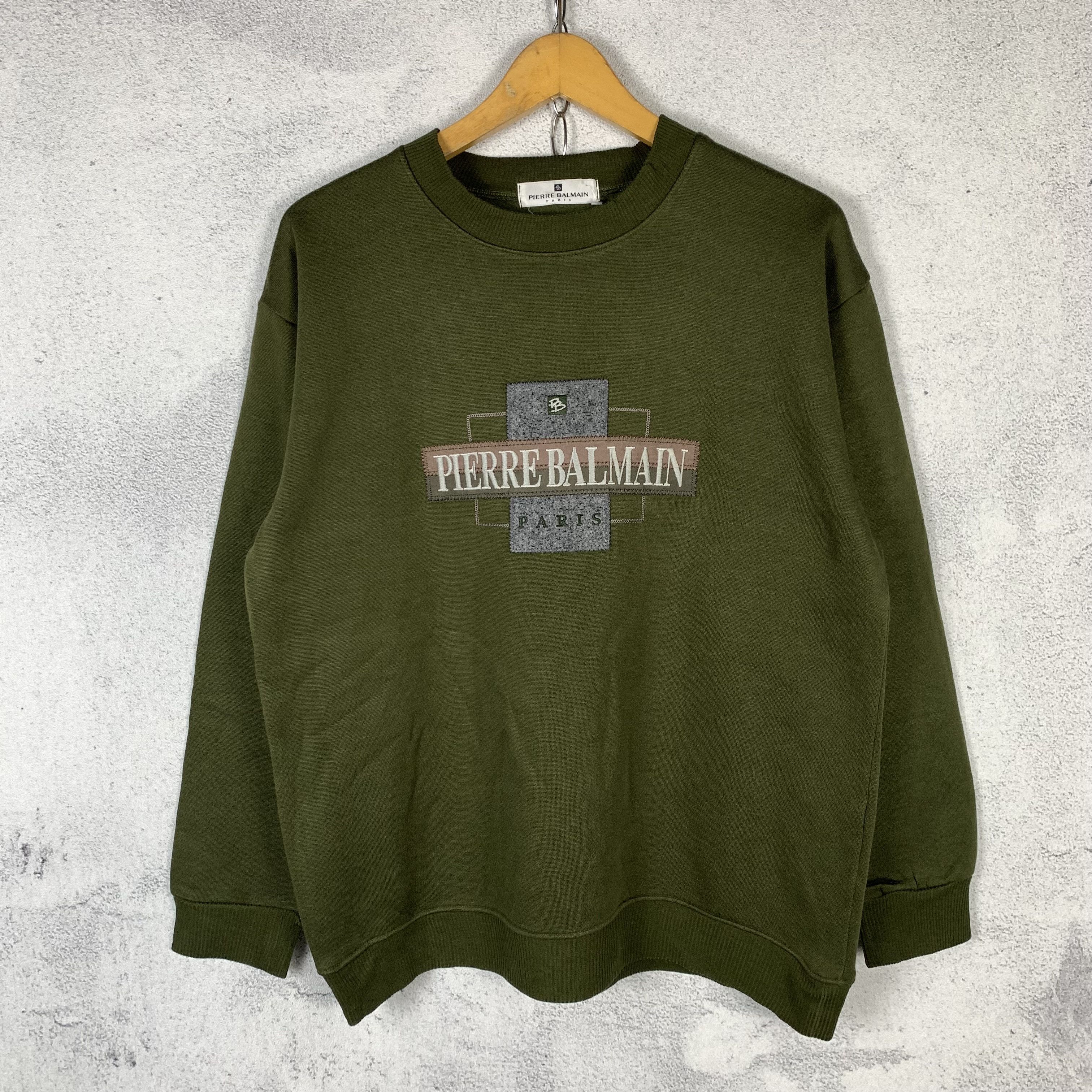 Pierre Balmain Vintage Pierre Balmain Paris Sweatshirt Crewneck Size US M / EU 48-50 / 2 - 1 Thumbnail