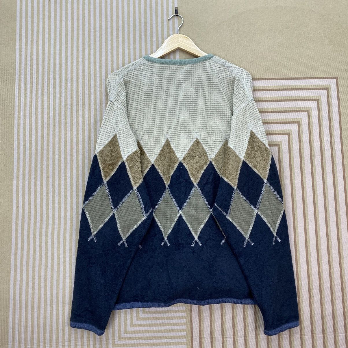 Alexander Lee Chang 🫶Alexander Lee chang Argyle Fleece Cardigan Style Pachtwork Size US L / EU 52-54 / 3 - 2 Thumbnail