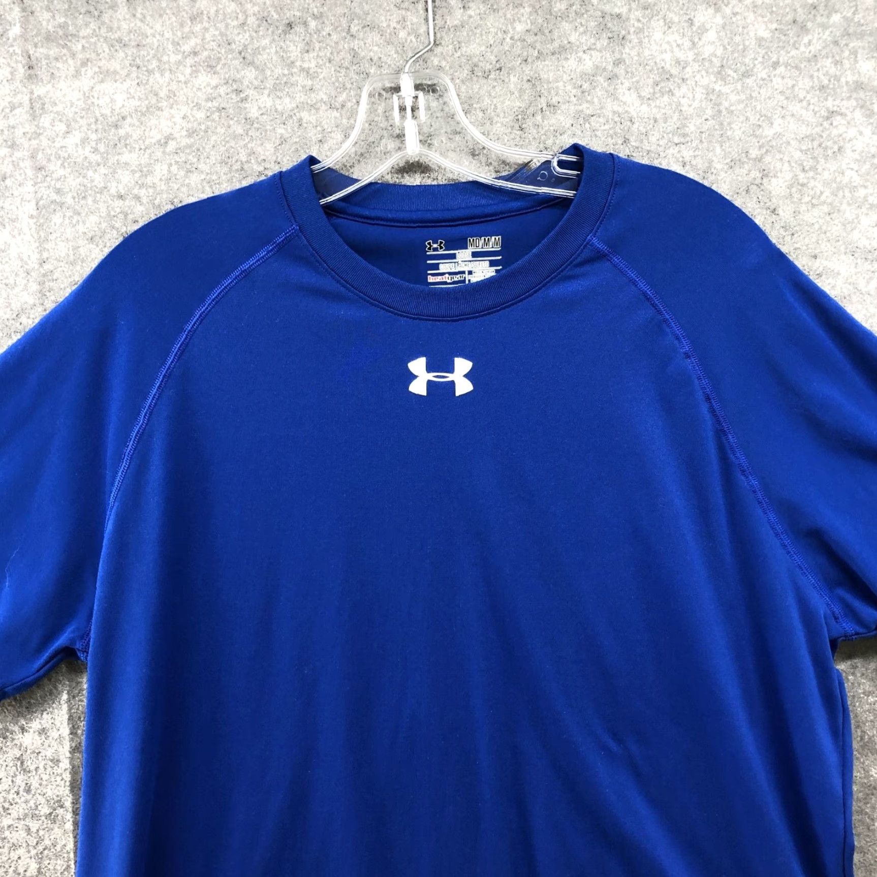 Under Armour Under Armour HeatGear Active T Shirt Mens M Loose Short Sleeve Blue Crewneck Size US M / EU 48-50 / 2 - 3 Thumbnail
