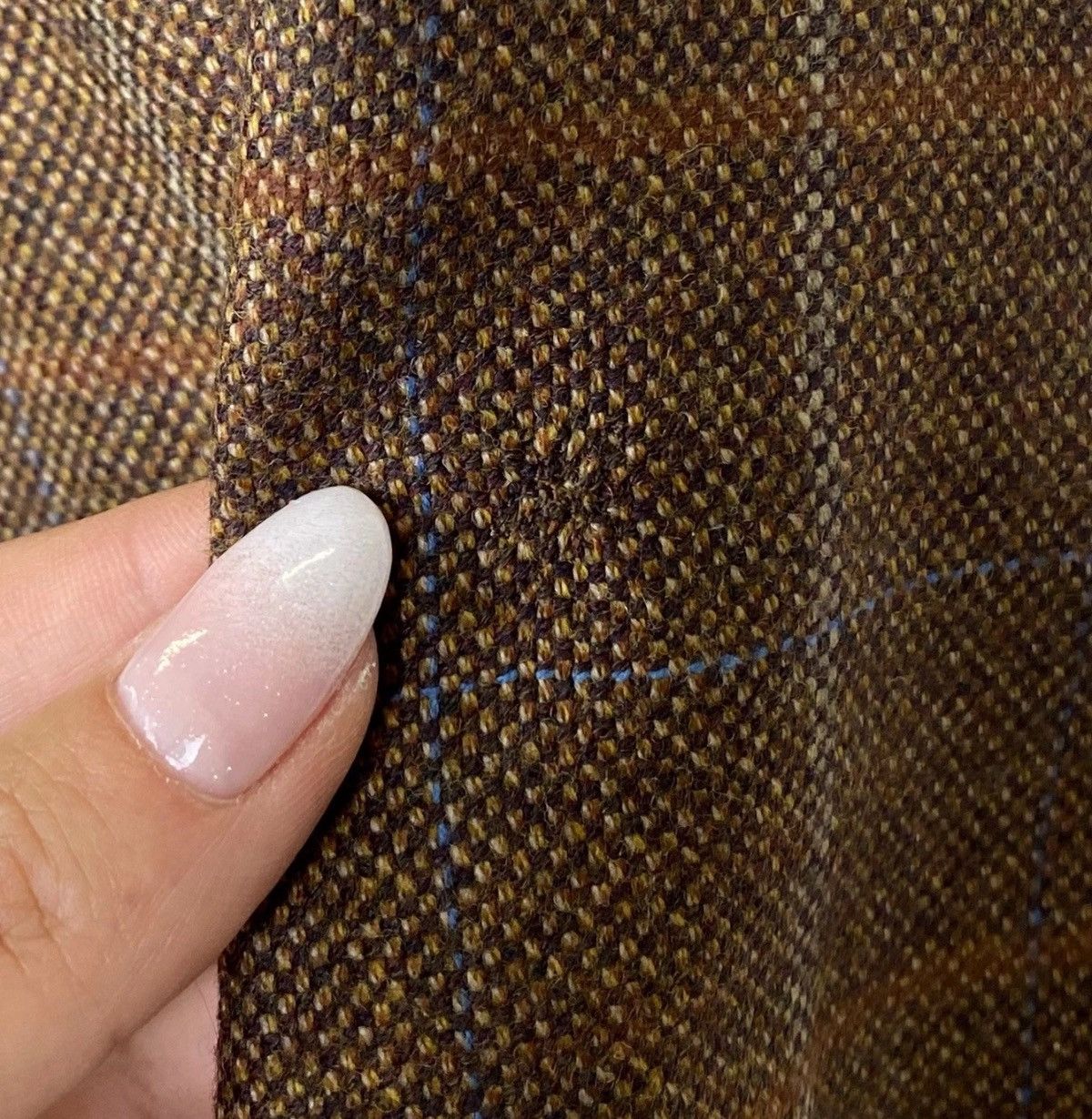 Harris Tweed Mario Barutti 3 Buttons Blazer Jacket Brown Wool Cashmere Size 52R - 5 Thumbnail