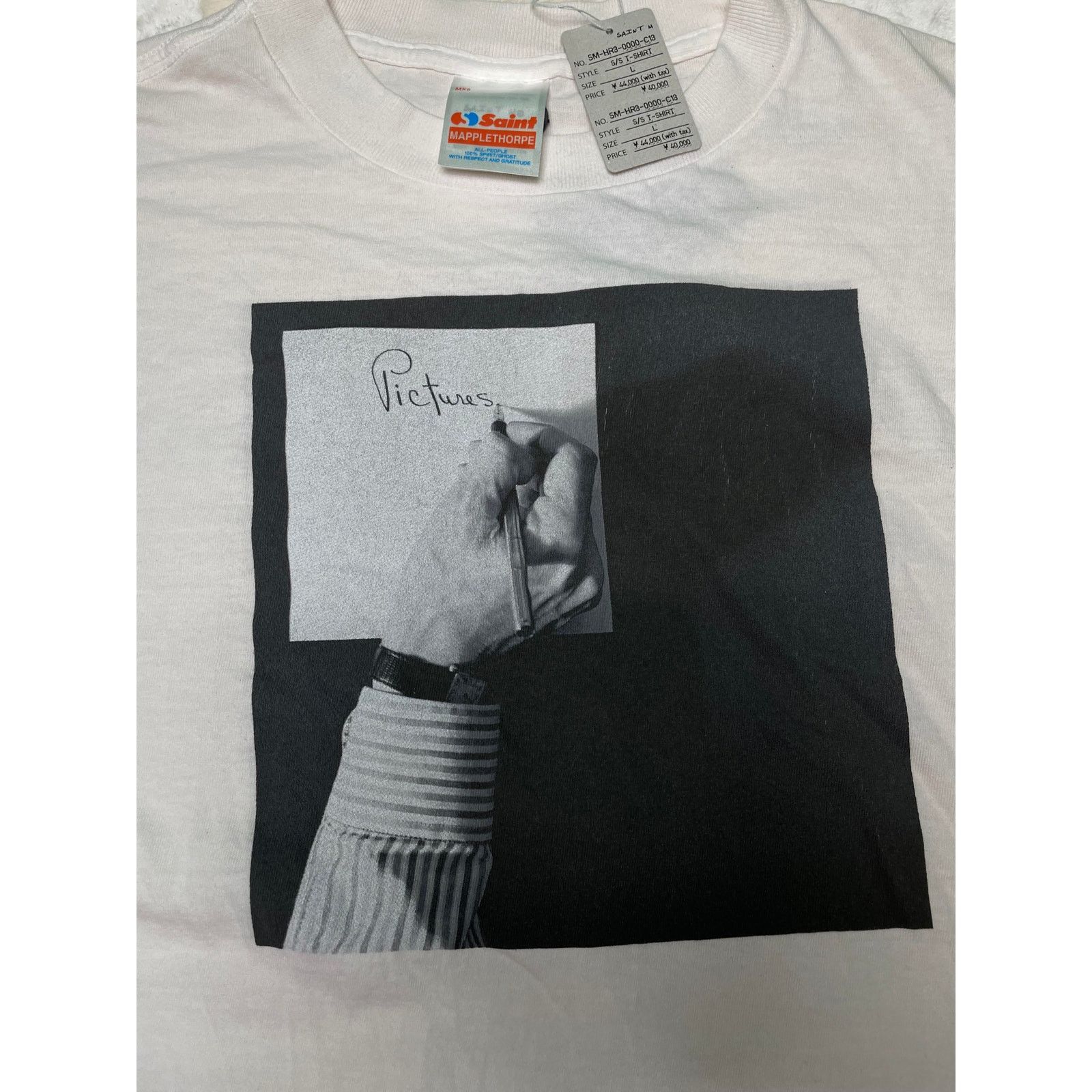 Saint Michael Saint Michael 'Pictures ' White & Black Tee Size US L / EU 52-54 / 3 - 3 Thumbnail
