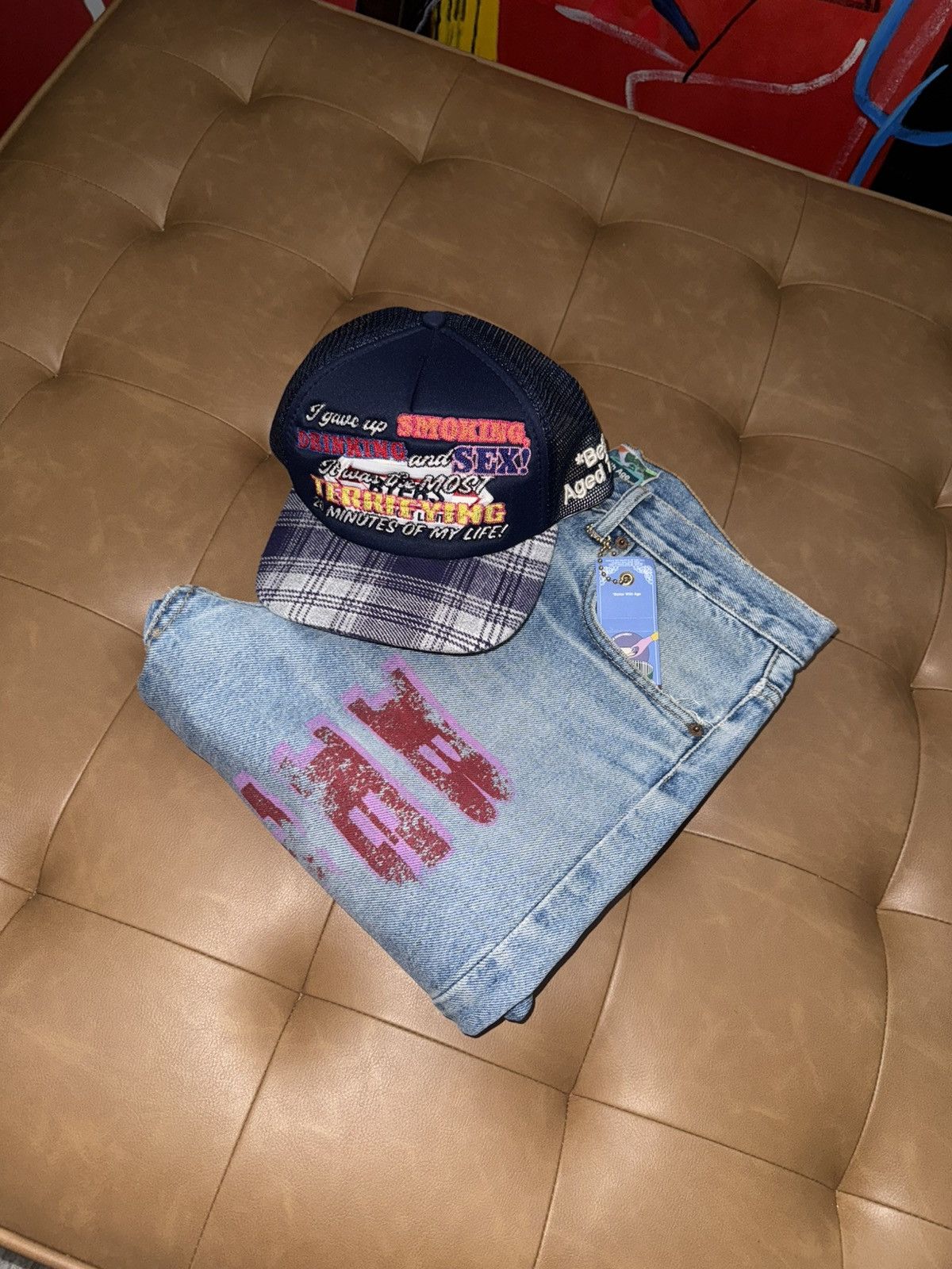 Better With Age Better with age logo jeans Size US 32 / EU 48 - 11 Thumbnail
