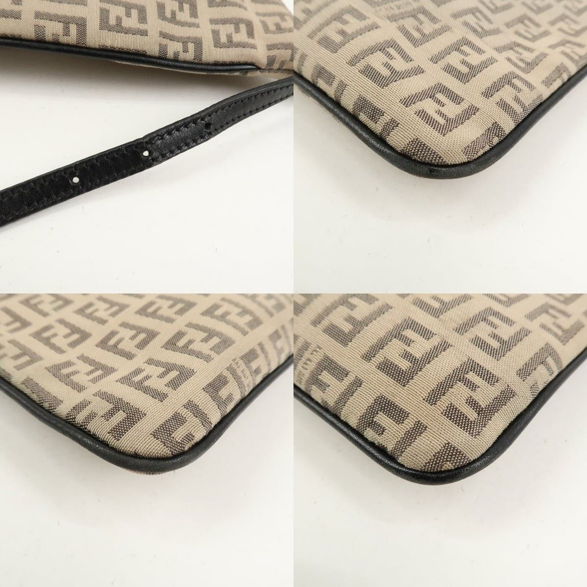 Fendi Fendi Zucchino Crossbody Bag Beige Size ONE SIZE - 5 Thumbnail