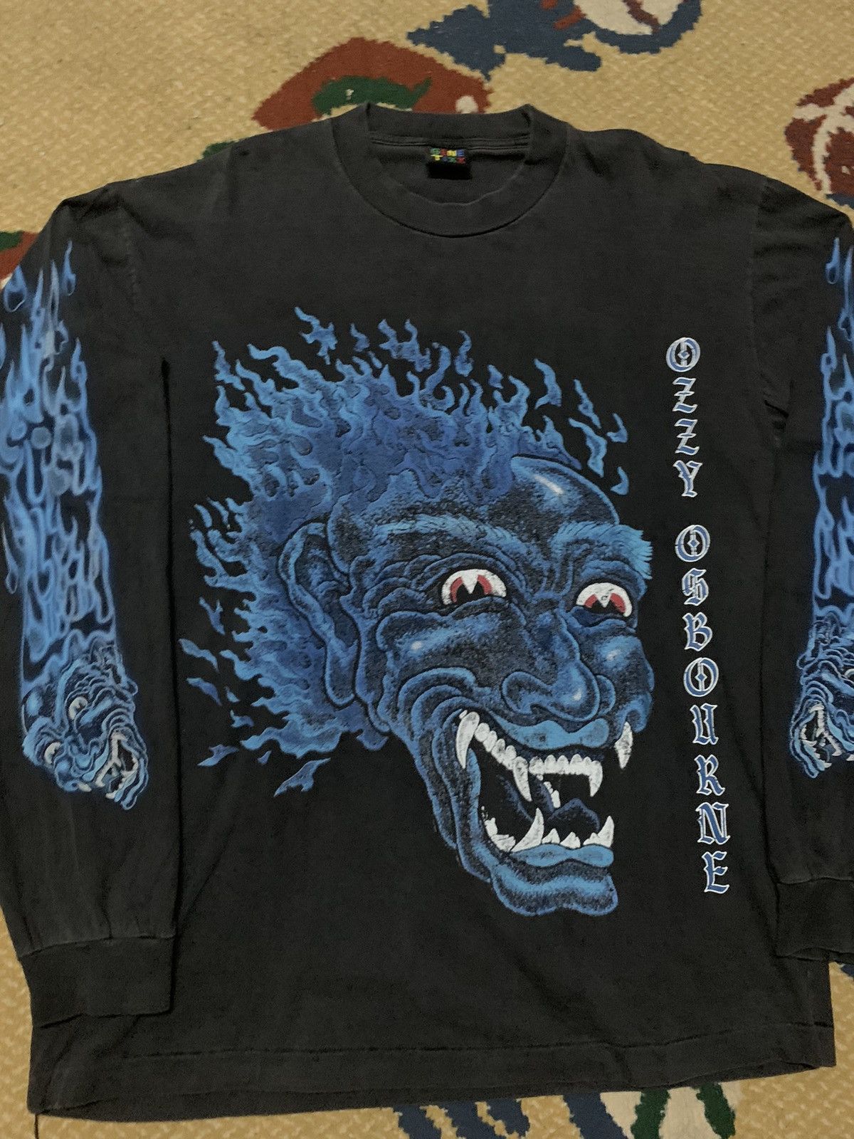 Ozzy Osbourne Rare Vintage Bootleg longslevee ozzy ousborne Size US XL / EU 56 / 4 - 3 Thumbnail