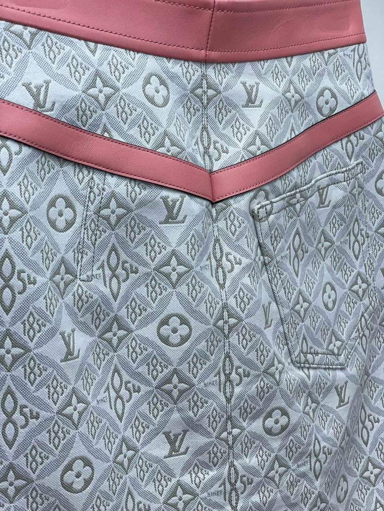 Louis Vuitton Louis Vuitton 1854 series patchwork skirt with full logo sk Size 33" - 4 Thumbnail