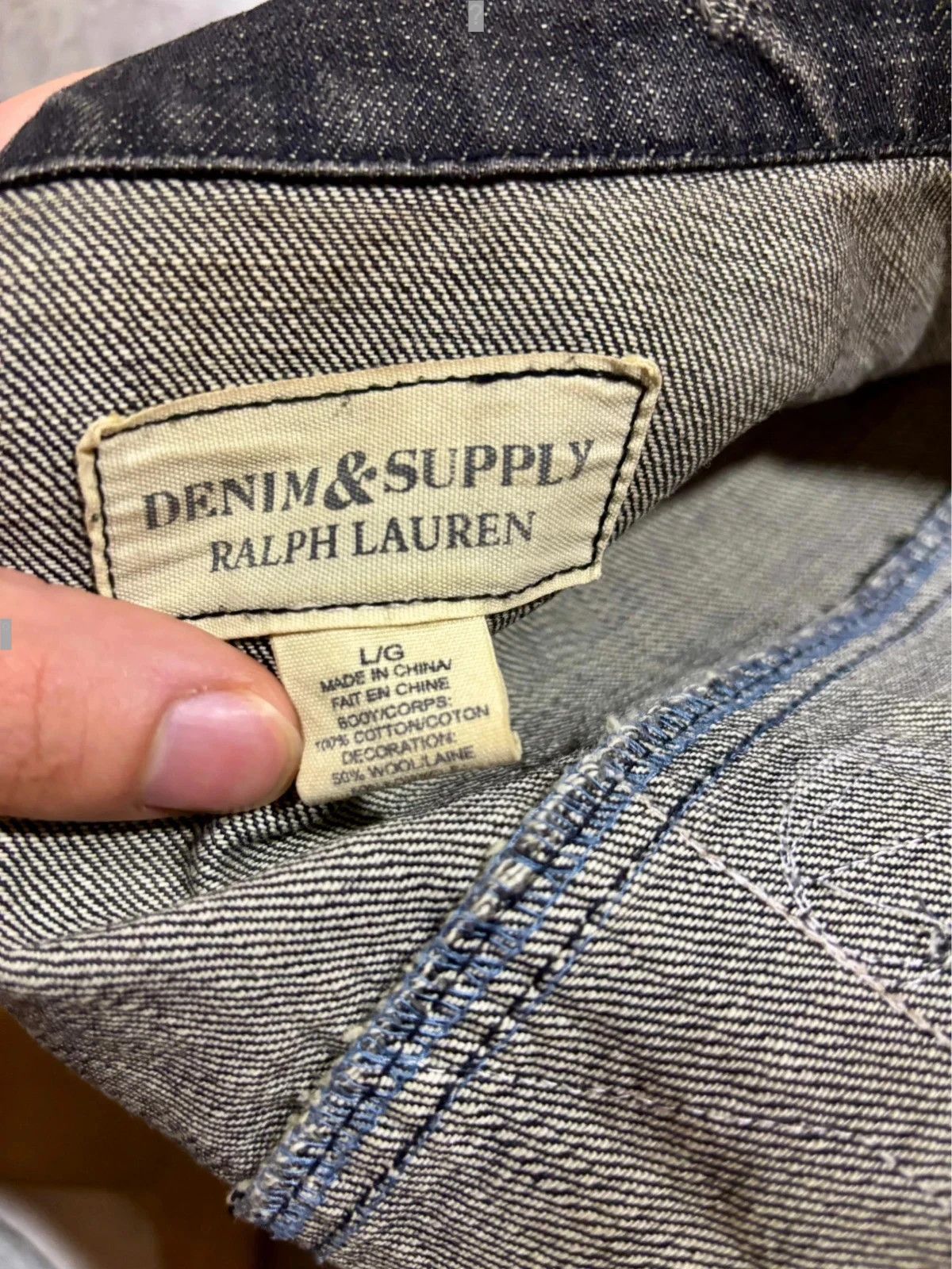 Ralph Lauren Ralph Lauren denim jacket archive black flag Size US L / EU 52-54 / 3 - 5 Thumbnail