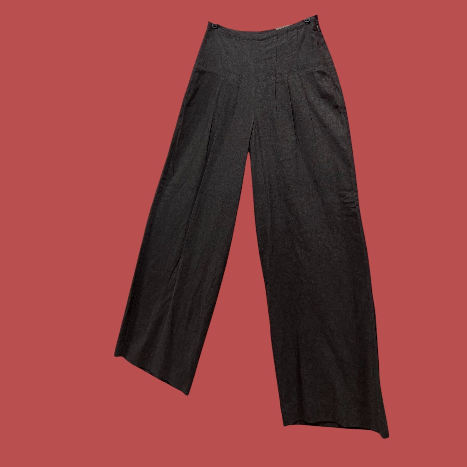 Worthington Worthington - Women's High-Rise Regular Fit Wide - Leg Trous Size 26" / US 2 / IT 38 - 14 Thumbnail