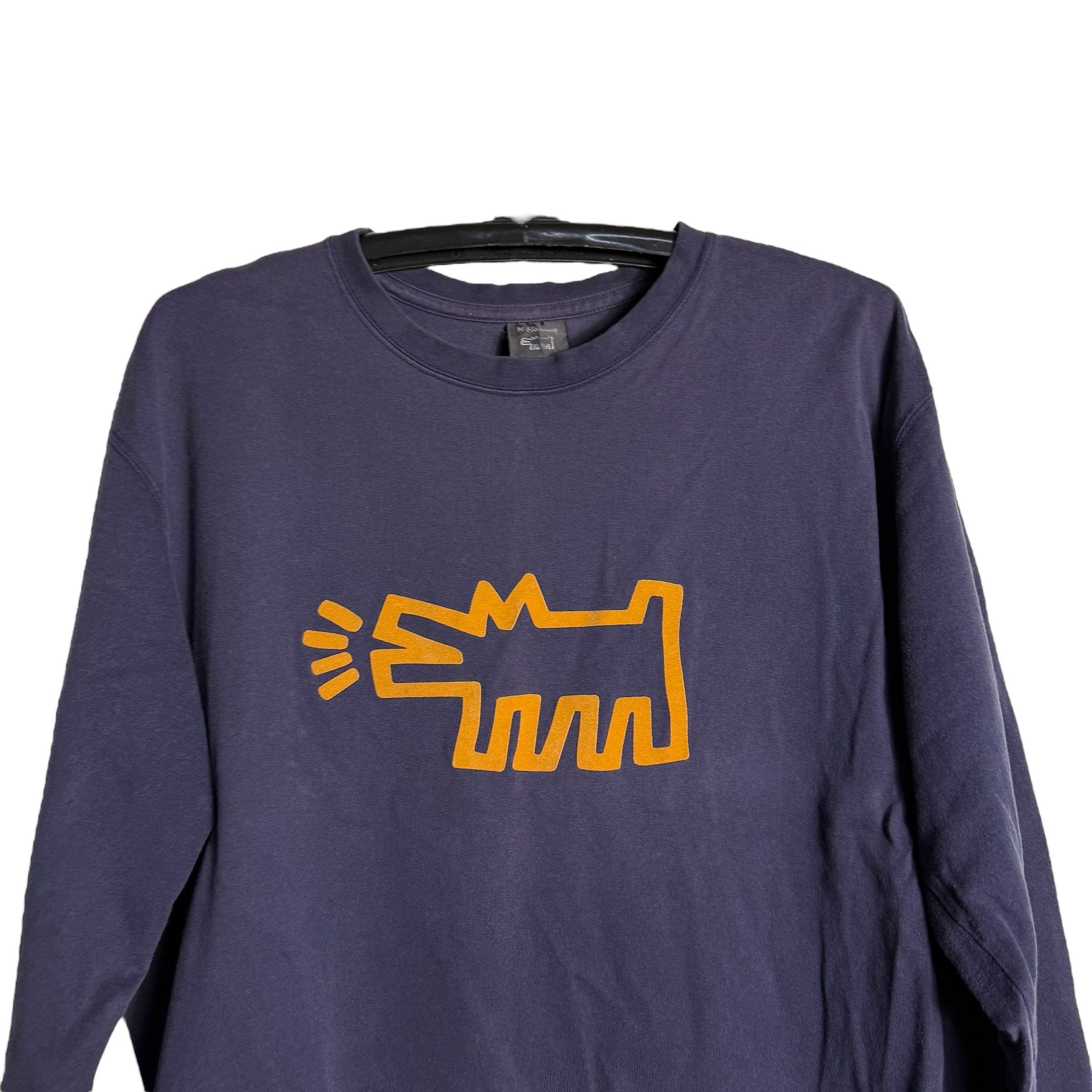 Keith Haring 🔥RARE🔥Uniqlo x Keith Haring Spell Out Long Sleeve T-shirt Size US L / EU 52-54 / 3 - 2 Thumbnail
