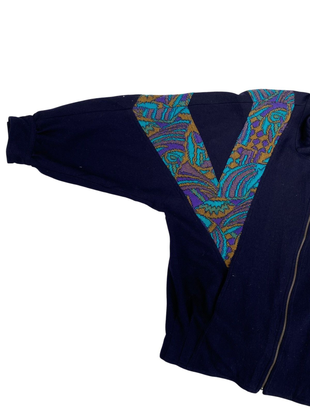 Japanese Brand × Vintage Vtg Wool Jacket Issey Miyake Style Size US L / EU 52-54 / 3 - 5 Thumbnail