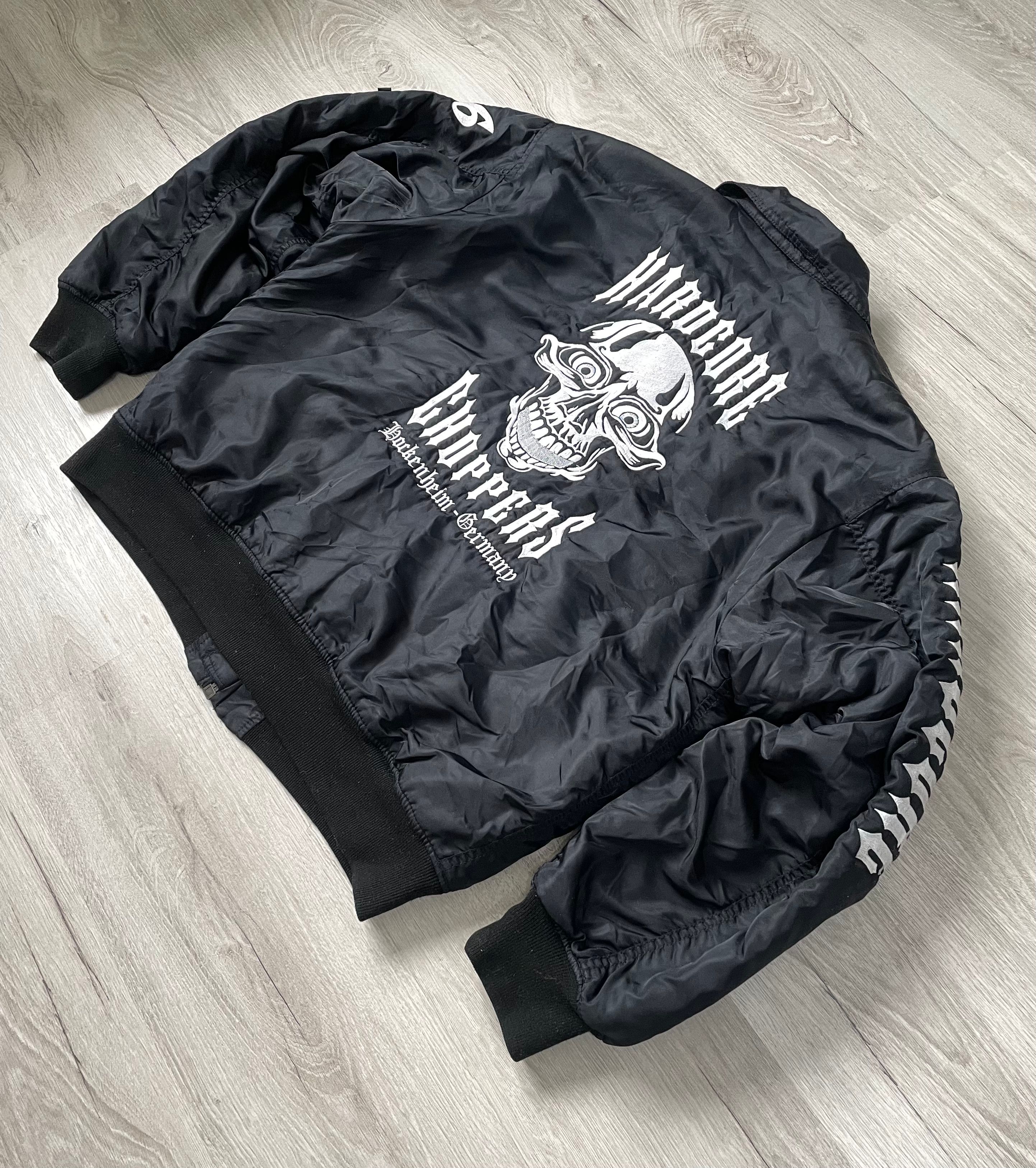 Pre-owned Choppers X Vintage Bomber Choppers Jacket Big Logo In Black