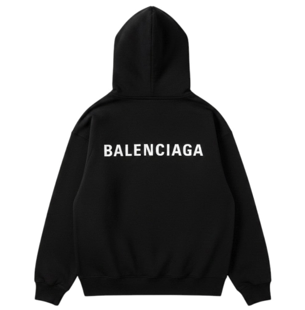Balenciaga Balenciaga 'Back Logo' Black Hoodie Size US S / EU 44-46 / 1 - 1 Preview