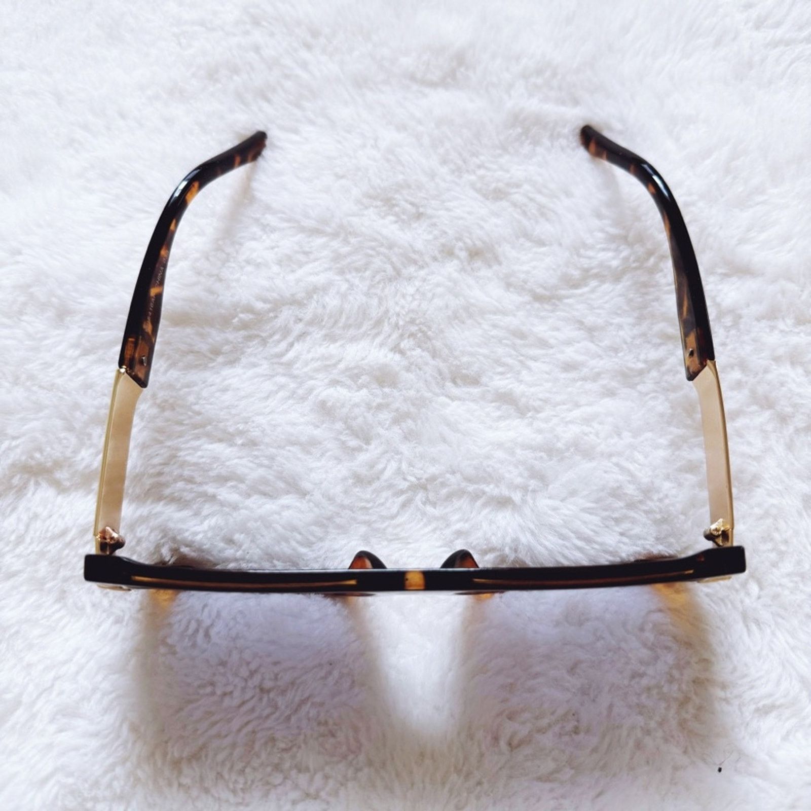 Other Inez Tortoise Brown Oversized Square Sunglasses Size ONE SIZE - 4 Thumbnail