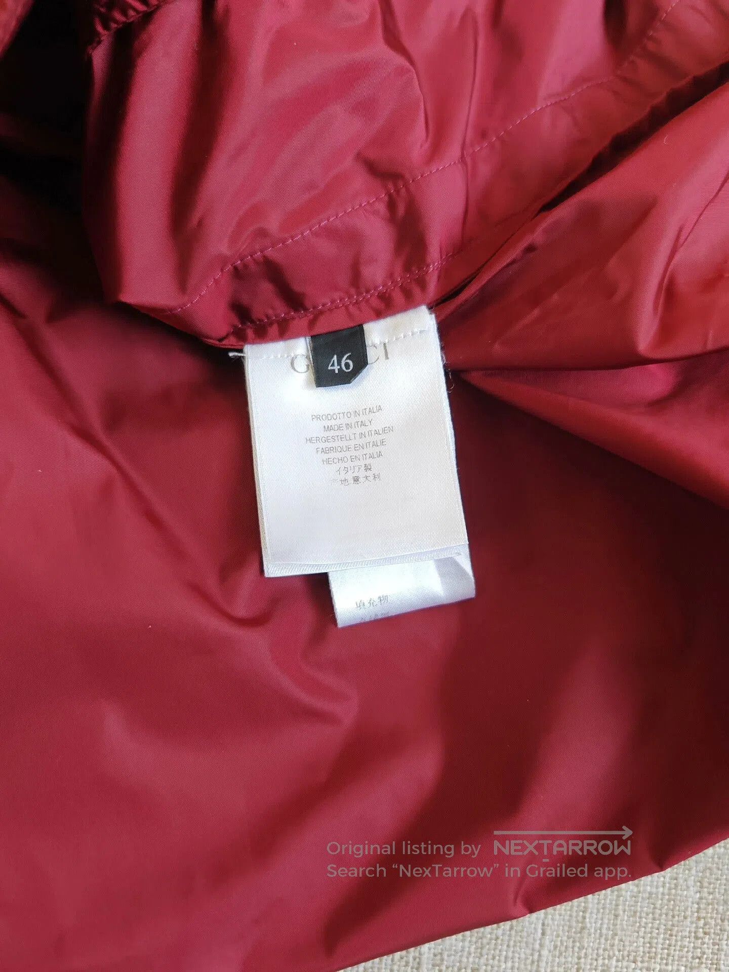 Gucci Gucci Men's Red Zip Jacket. Size US S / EU 44-46 / 1 - 4 Thumbnail
