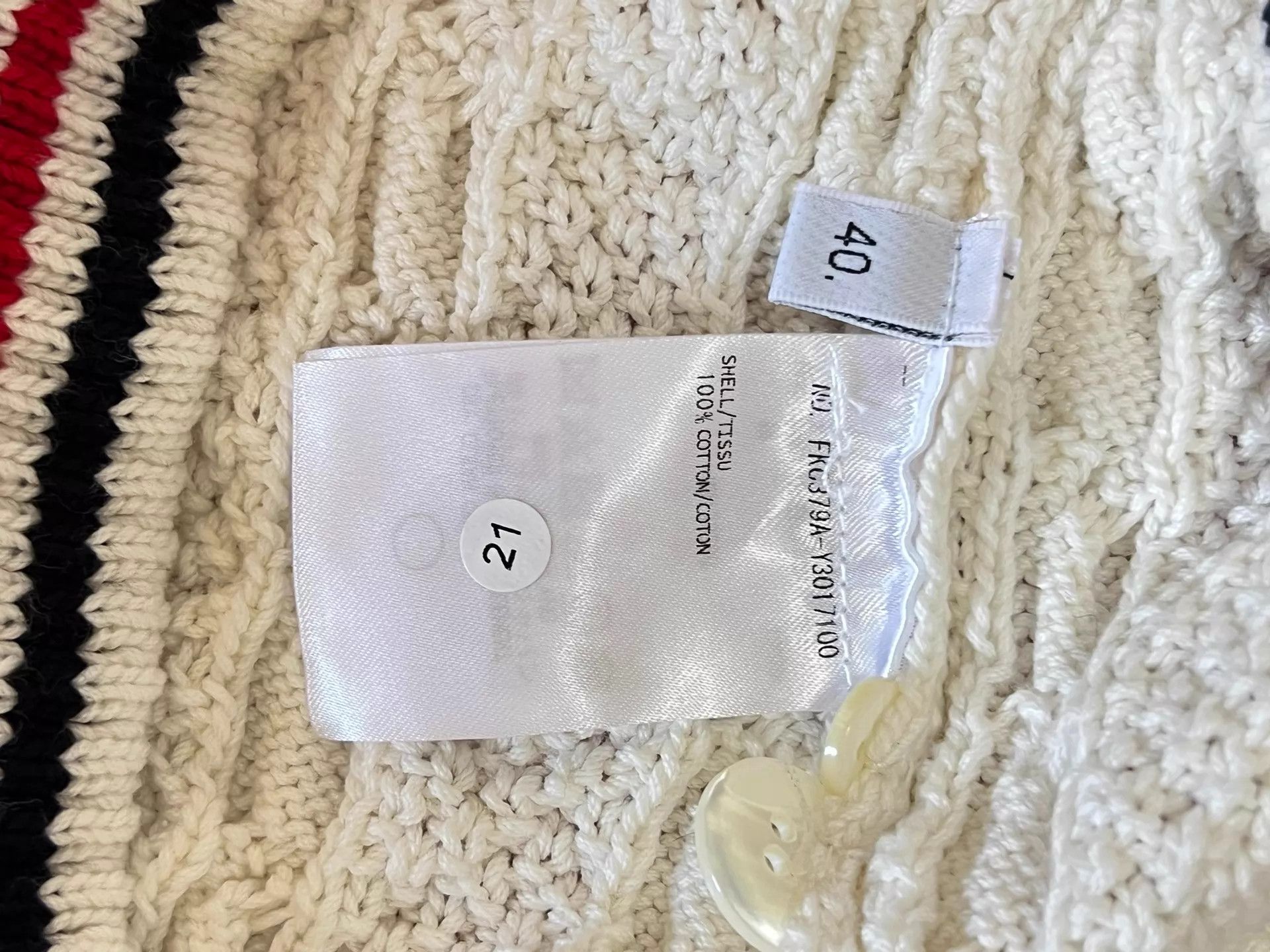 Thom Browne Thom Browne Cable Knit Cardigan White Short V 40 Mint Size S / US 4 / IT 40 - 7 Thumbnail
