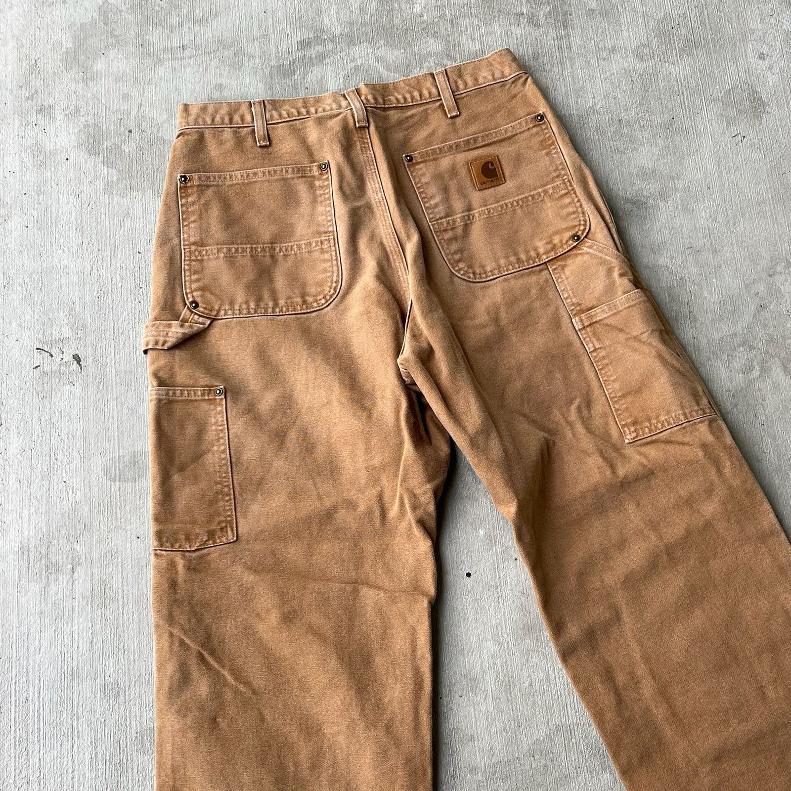 Carhartt × Vintage Carhartt brown double knee work wear carpenter pants Size US 32 / EU 48 - 6 Thumbnail