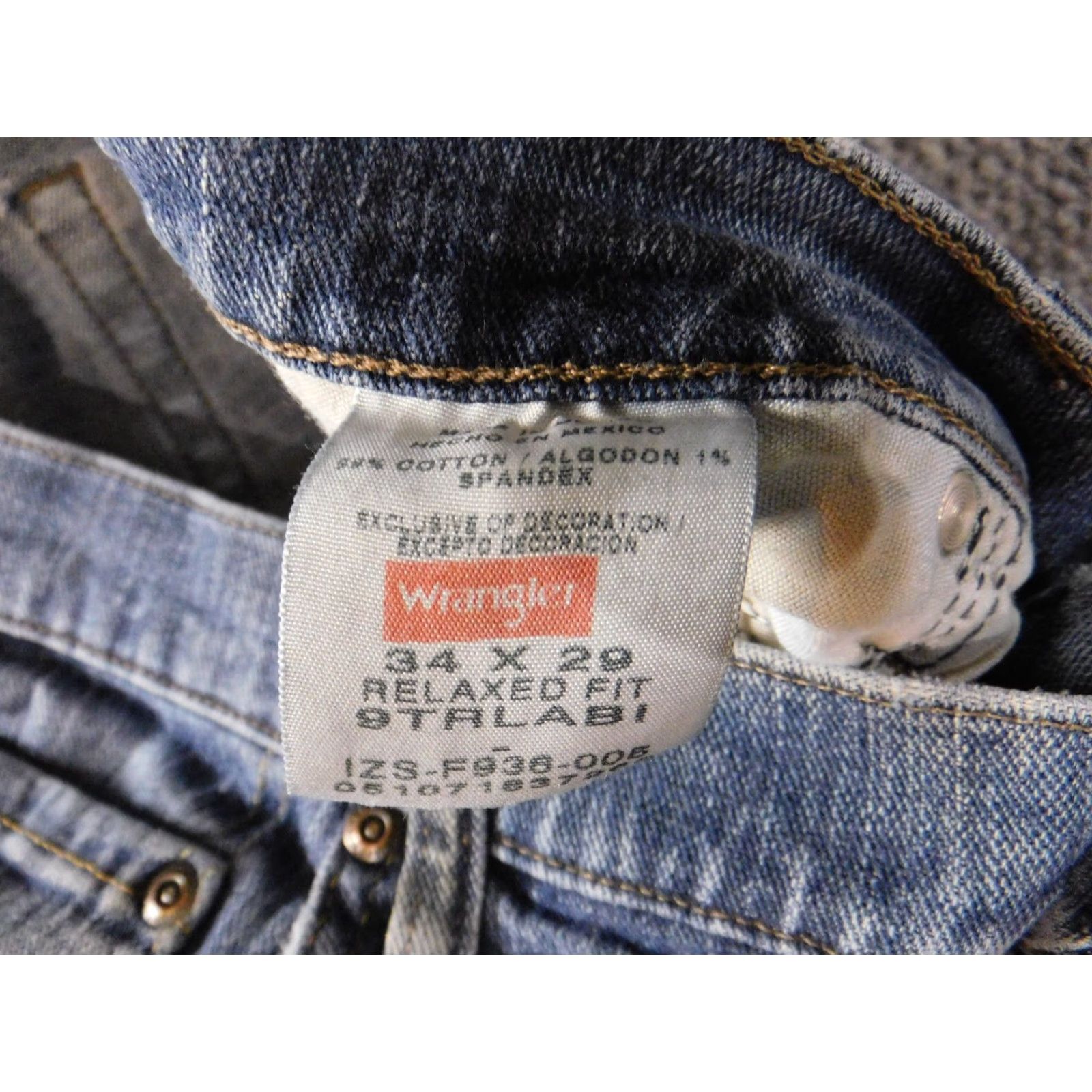 Wrangler Wrangler Jeans 32x28 Blue Straight Classic Denim Western Mens Size US 32 / EU 48 - 5 Thumbnail