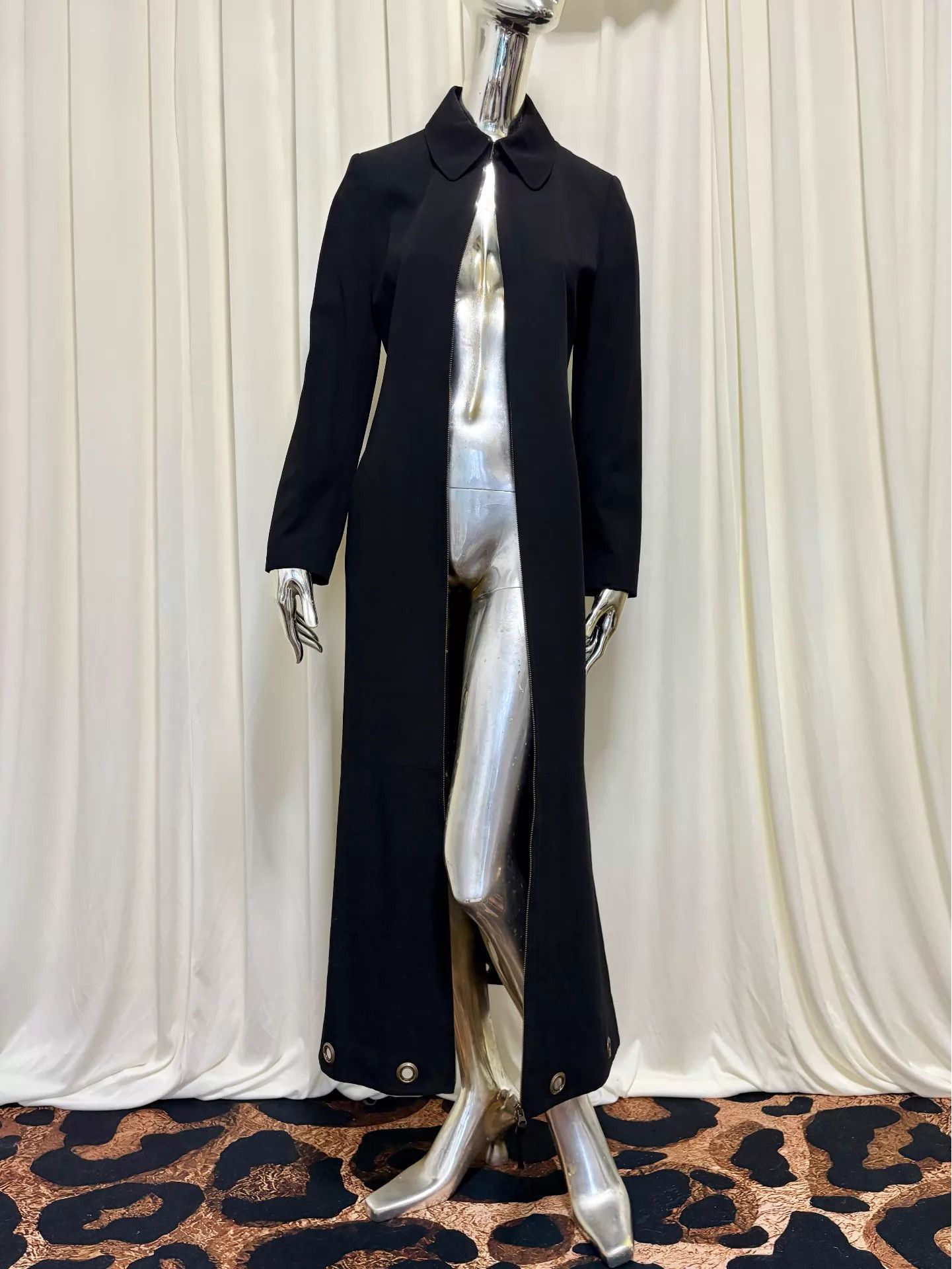 Jean Paul Gaultier JPG Vintage Rare Iron Ring Cutout Hem Double Zip Coat 40 Size S / US 4 / IT 40 - 2 Thumbnail
