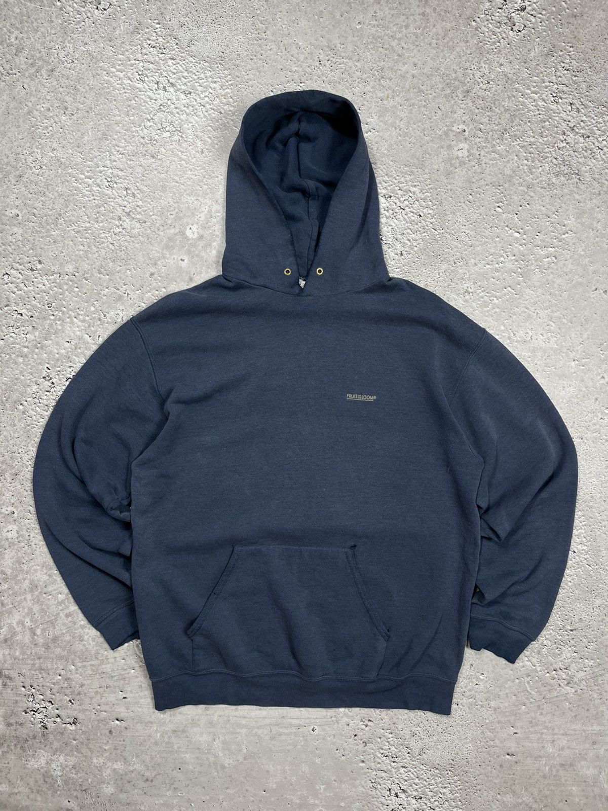 Fruit Of The Loom Distressed Baggy Blank Fruit of the Loom Hoodie Sweatshirt Size US L / EU 52-54 / 3 - 1 Thumbnail