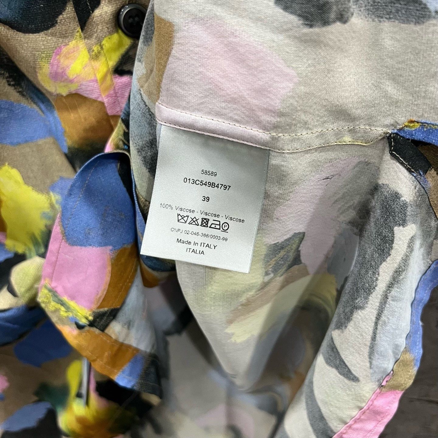Dior Dior Floral Graffiti Short Sleeve Shirt Size US M / EU 48-50 / 2 - 4 Thumbnail