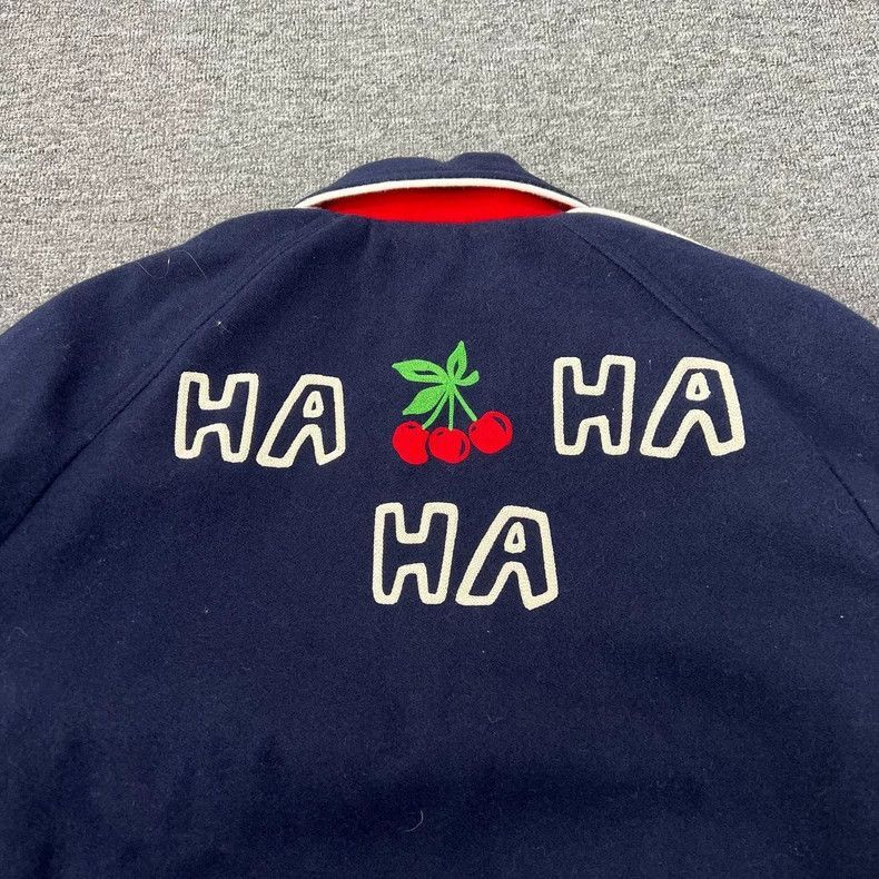 Gucci Gucci Cherry Logo Wool Baseball Jacket-2506 Size M / US 6-8 / IT 42-44 - 3 Thumbnail