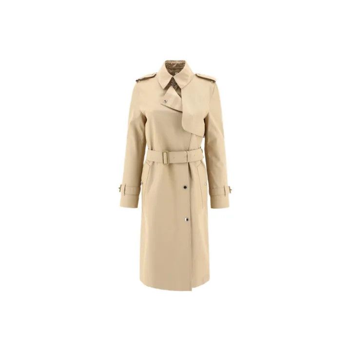 Burberry Burberry Belted Mid-Length Trench Coat for Women 0079 Size S / US 4 / IT 40 - 1 Thumbnail
