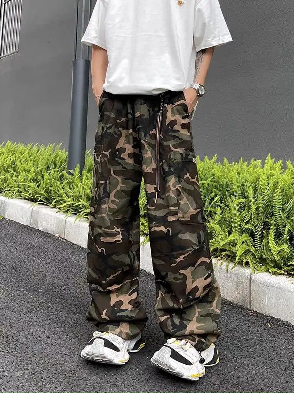 VIBE Camouflage High Street Vintage Loose Casual Pants Size US 30 / EU 46 - 3 Thumbnail