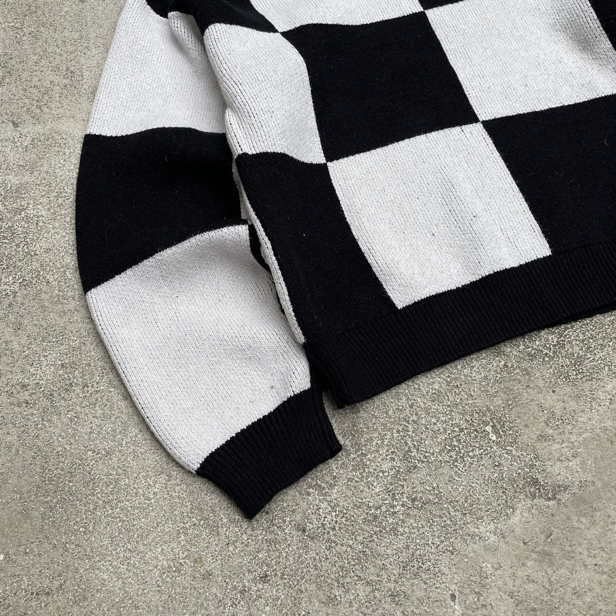 Vintage Vintage 90s Checkered Sweater Y2K Skate Oversized Graphic M Size US M / EU 48-50 / 2 - 3 Thumbnail