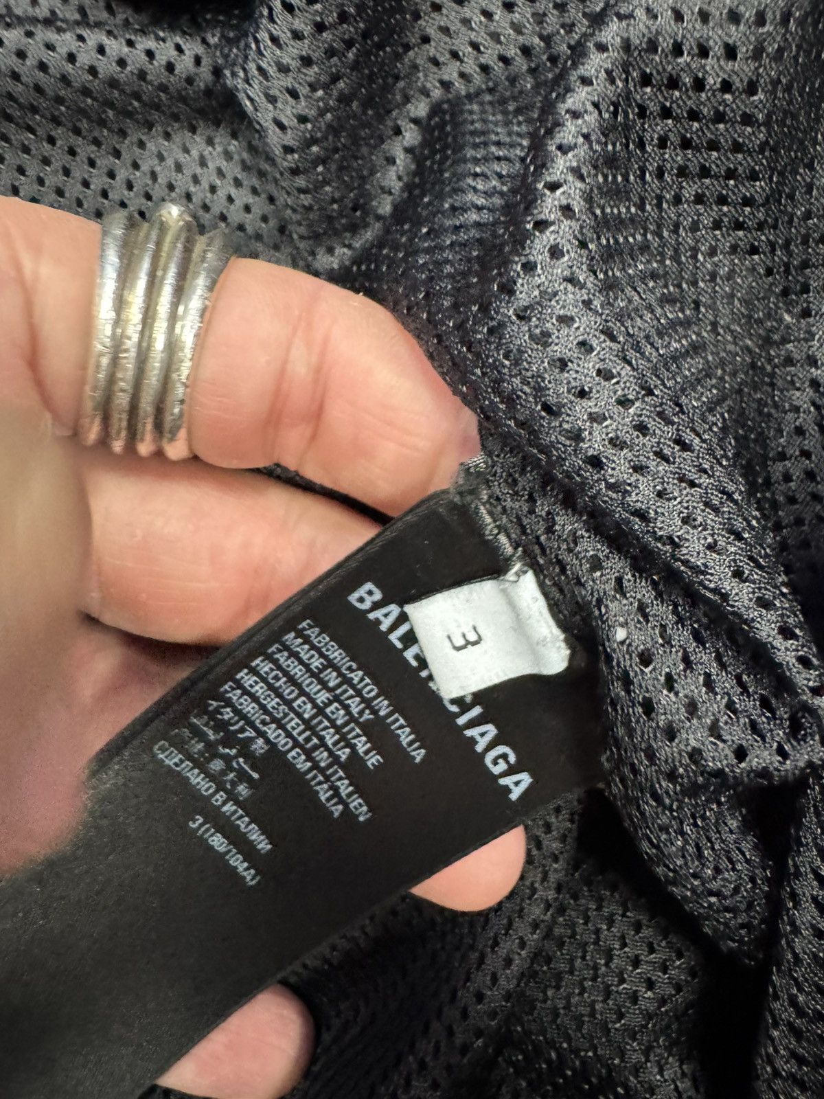 Balenciaga Balenciaga lambskin leather track jacket sports B logo Size US L / EU 52-54 / 3 - 6 Thumbnail