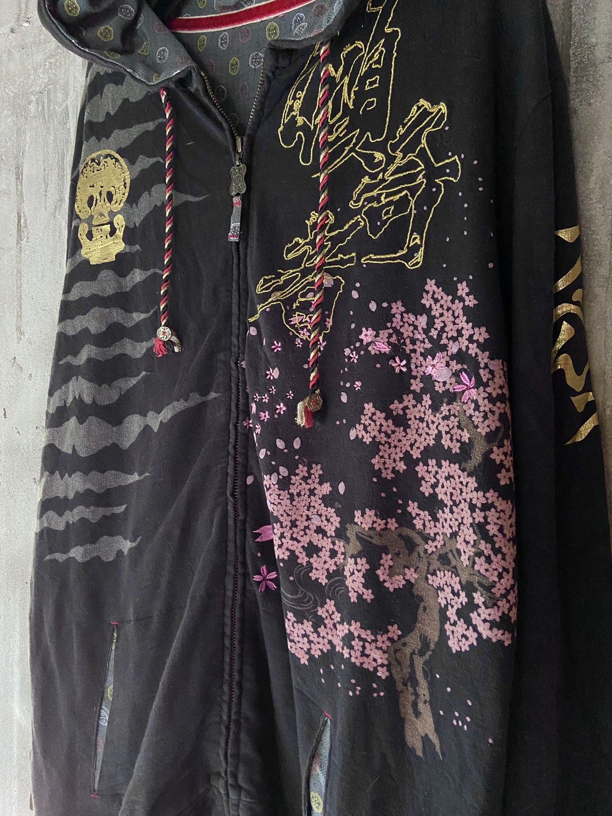 Isamu Katayama Backlash JAPANESE HORSE ART ZIP HOODIE Size US XXL / EU 58 / 5 - 7 Thumbnail