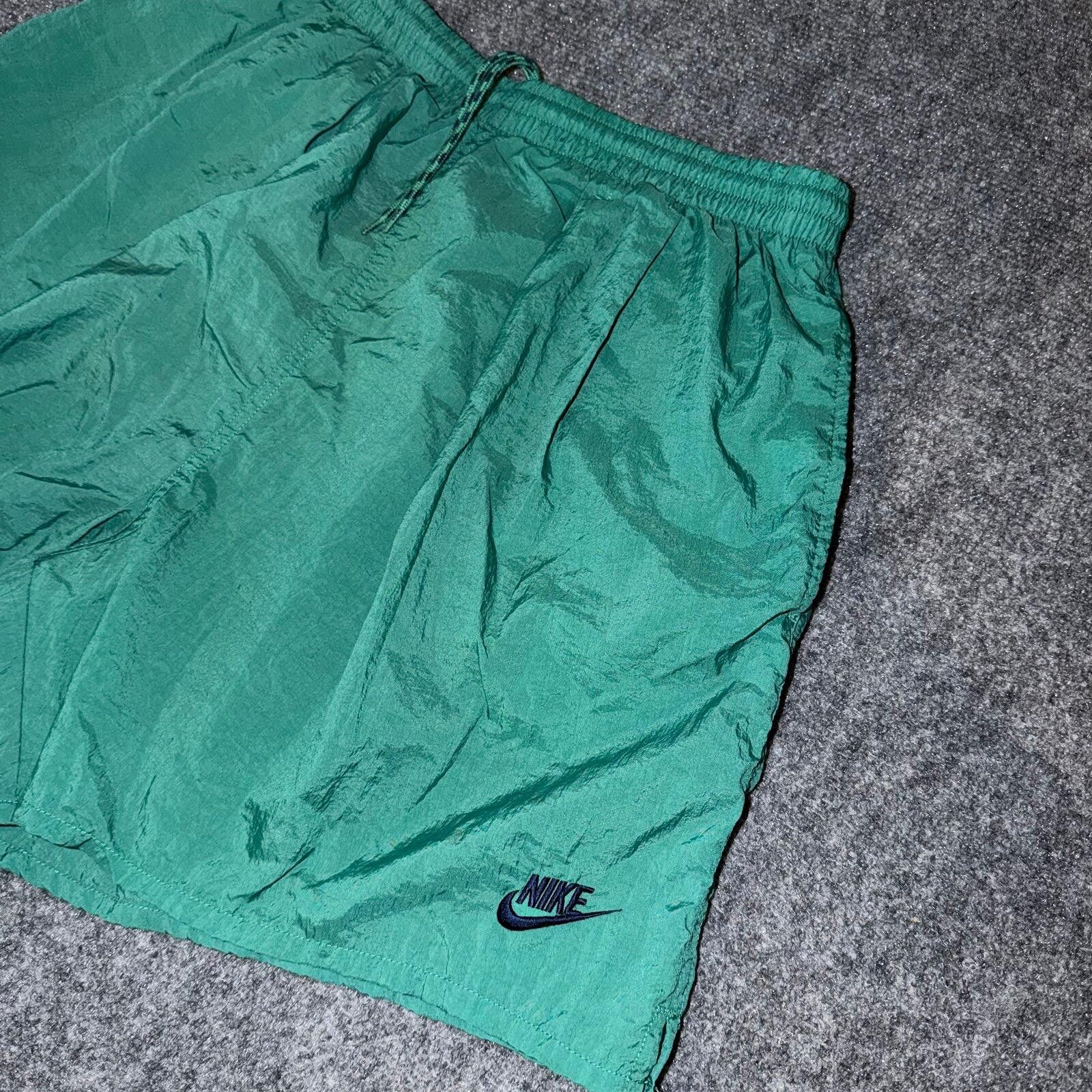 Nike Nike Lime Green Nylon Athletic Volley Shorts Mens XL Size US 36 / EU 52 - 2 Thumbnail