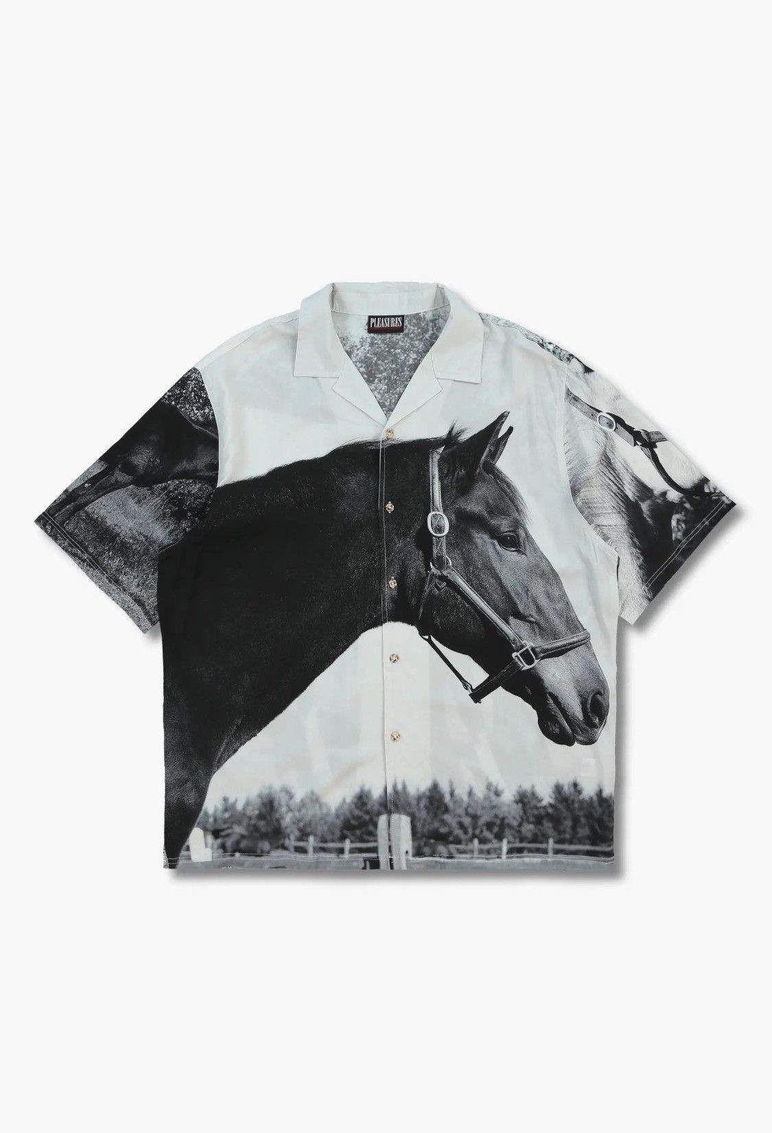 Pleasures Pleasures Horses Button Down Shirt Size US XL / EU 56 / 4 - 1 Thumbnail