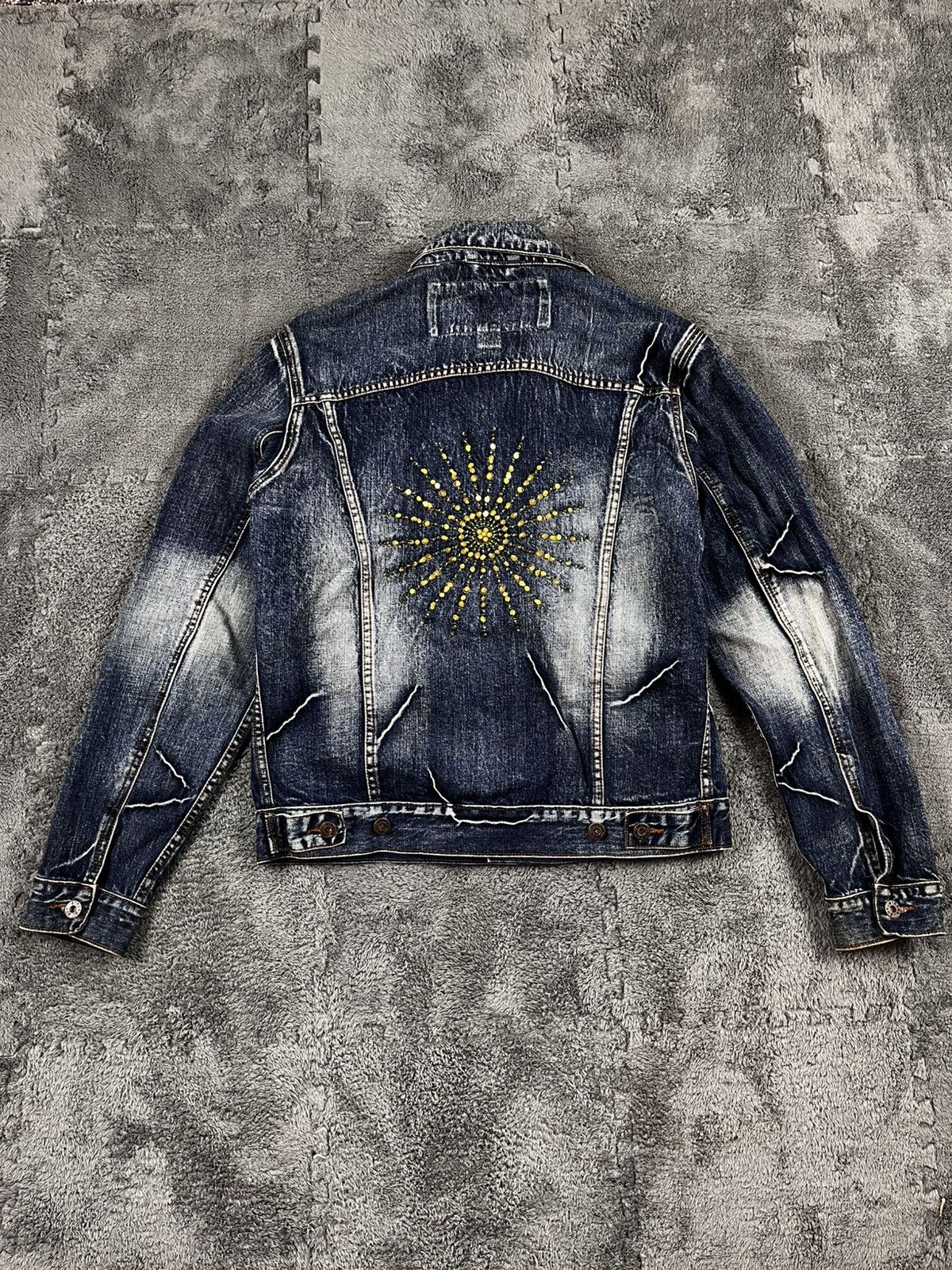 Vintage Y2K Faded Denim Oversize Jacket Lgb style