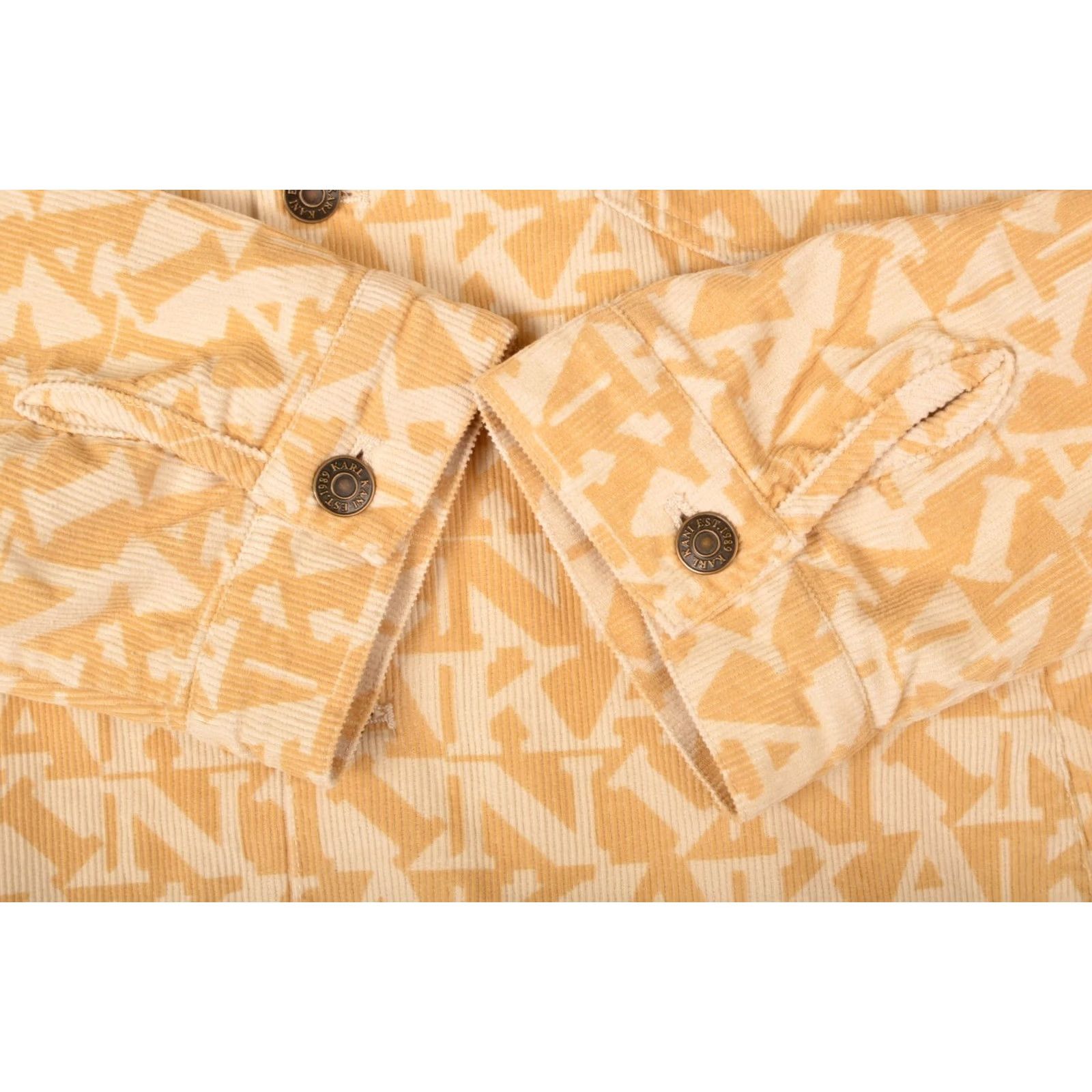 Karl Kani Karl Kani Signature Overshirt Sand With All Over Logo Print Size L Men Shirt XS-XL Size US L / EU 52-54 / 3 - 4 Thumbnail