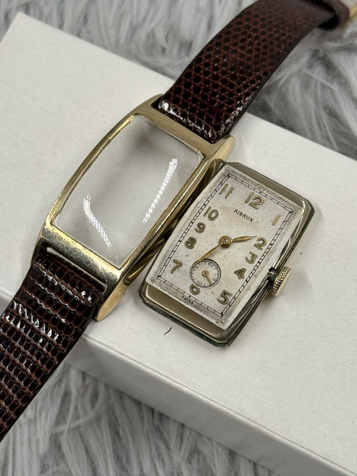 Vintage Vintage RIBAUX TANK Sub-Seconds Swiss Manual Unisex Watch Size ONE SIZE - 14 Thumbnail