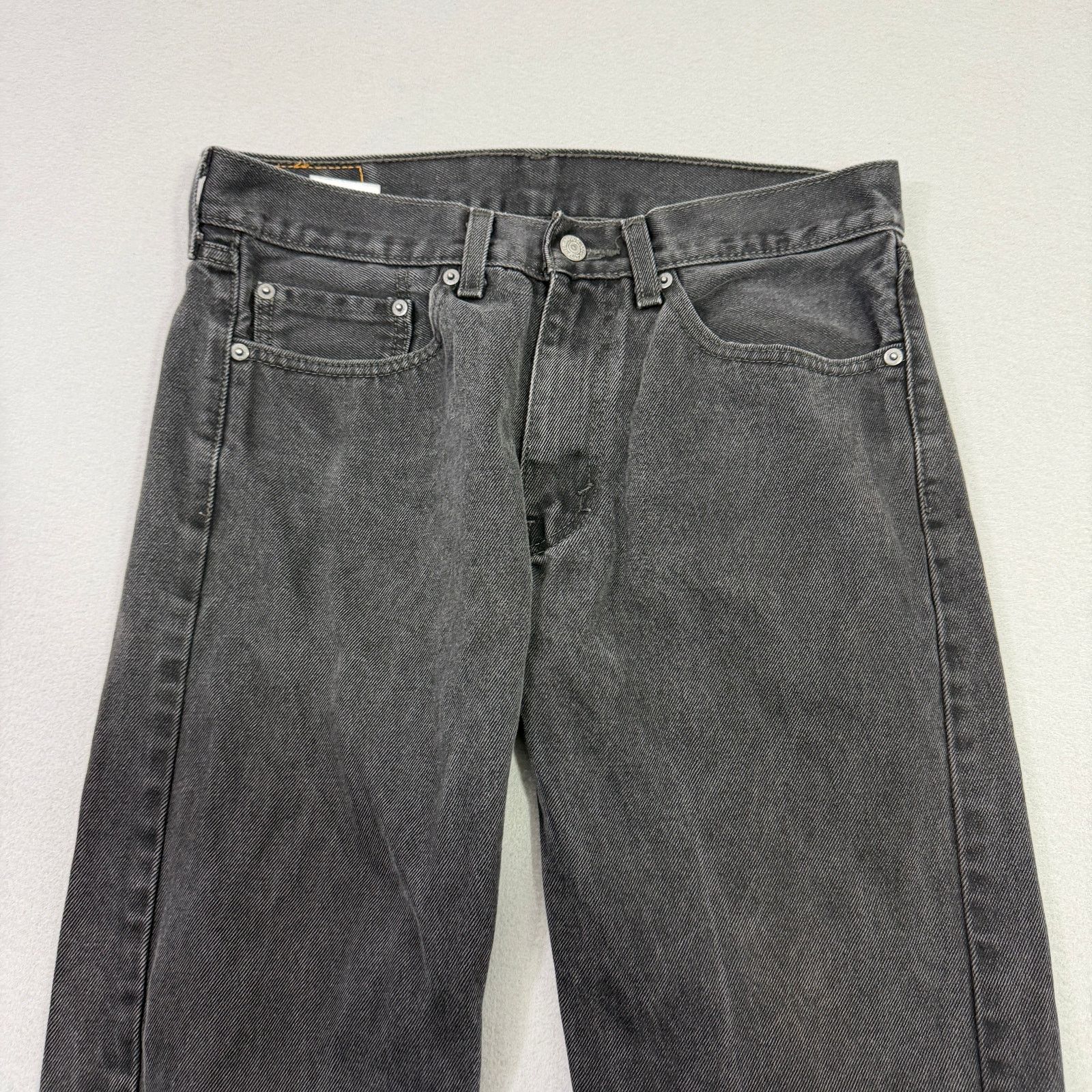 Levi's Levis 505 Regular Fit Jeans Men's 32x32 Black Zip Western Size US 32 / EU 48 - 2 Thumbnail