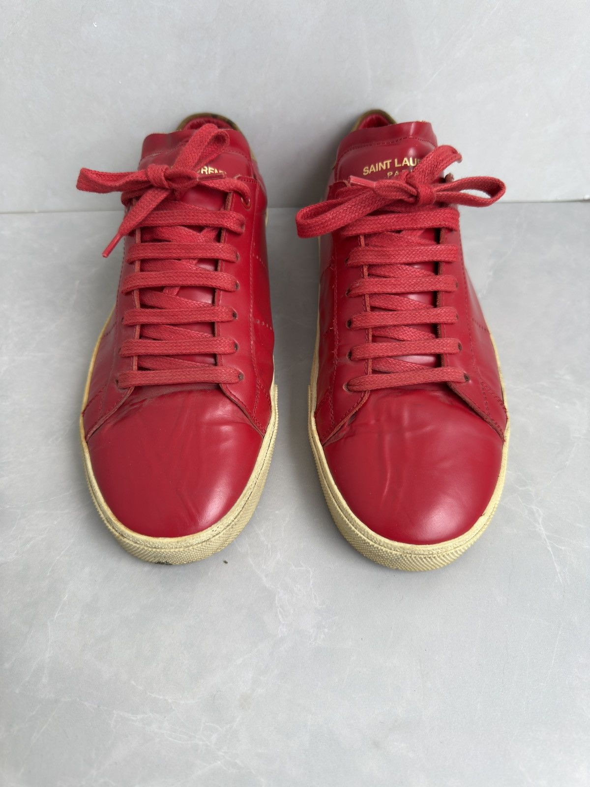 Saint Laurent Paris 🔥hedi slimane Court classic trainers Size US 8 / EU 41 - 3 Thumbnail