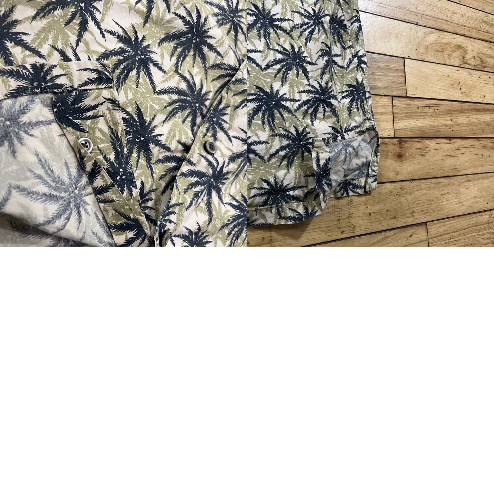 Vintage COOKE STREET HONOLULU Hawaiian Shirt Men L Green Palm Tree Island Aloha 50" Button-Up Casual Short Sleeve Size US L / EU 52-54 / 3 - 10 Thumbnail