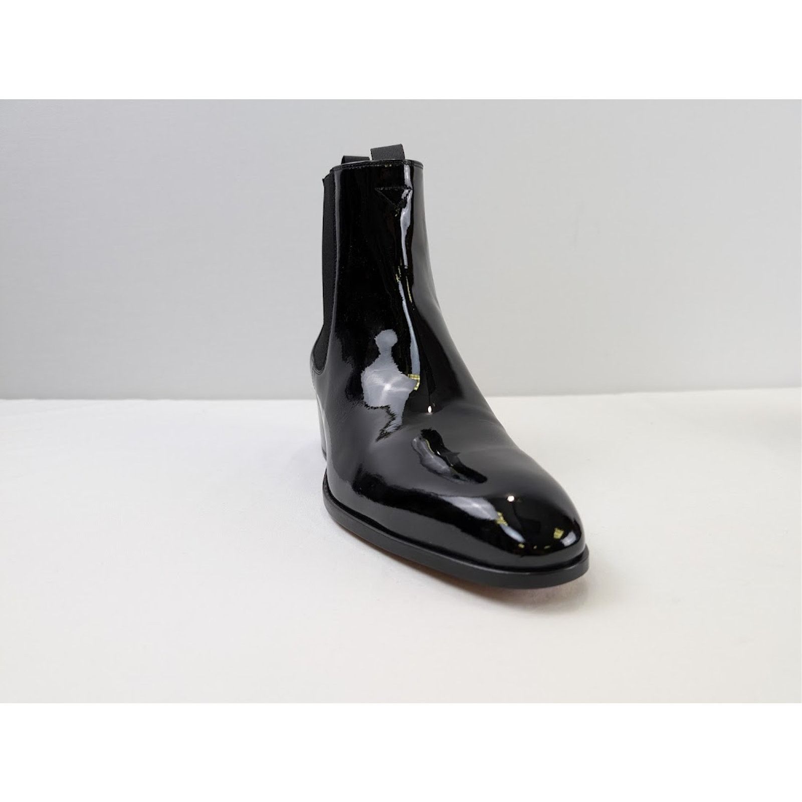 Tom Ford o1rshd1 Stivale Vernice Nero Boots in Black Size US 12 / EU 45 - 2 Thumbnail