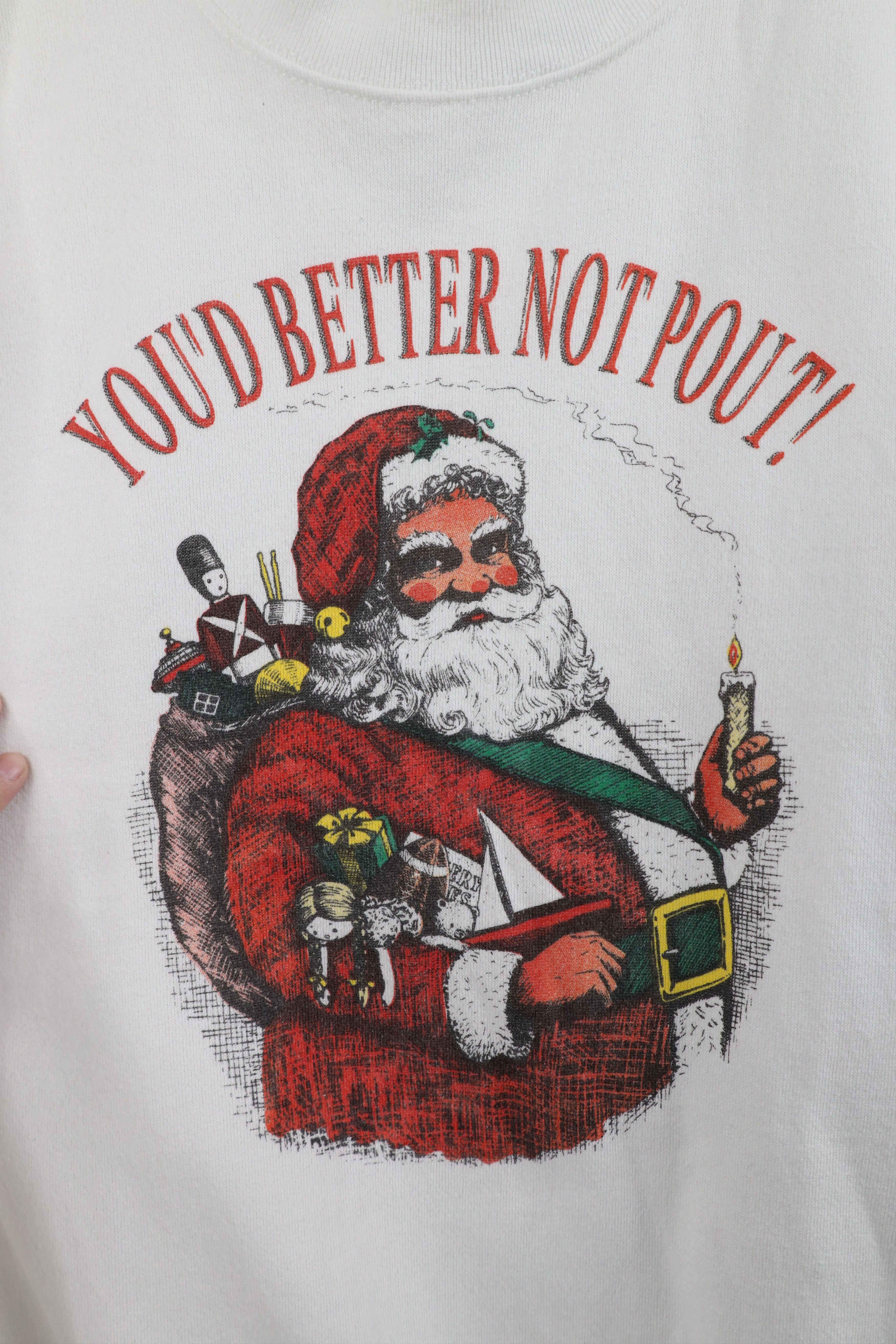 Vintage Vintage 90s Streetwear Santa Claus Crewneck Sweatshirt USA Size XXL / US 16-18 / IT 52-54 - 5 Thumbnail