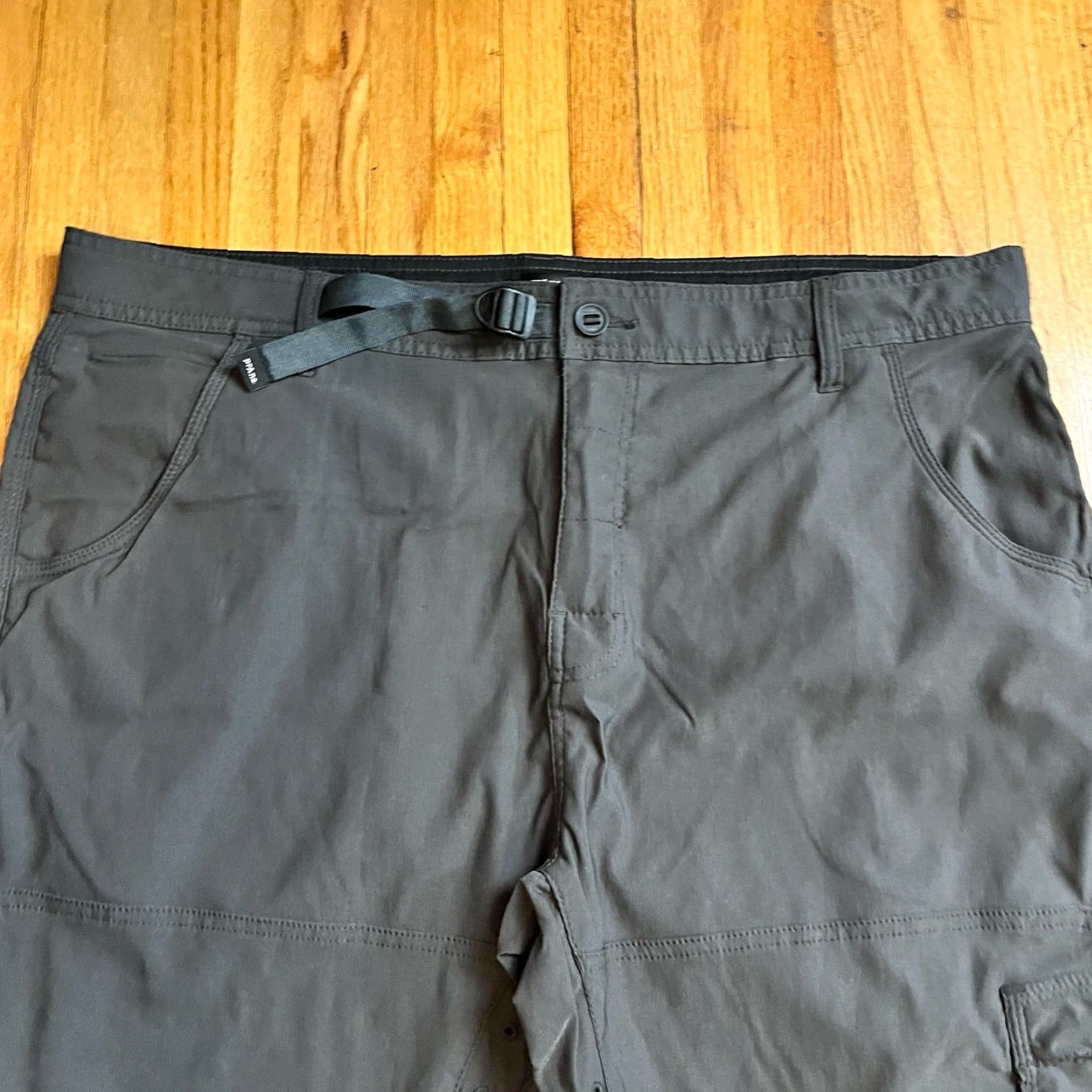 Prana Prana Pants Mens 40 STRETCH ZION II Regular Fit Cargo Gray Mens Size US 40 / EU 56 - 2 Thumbnail