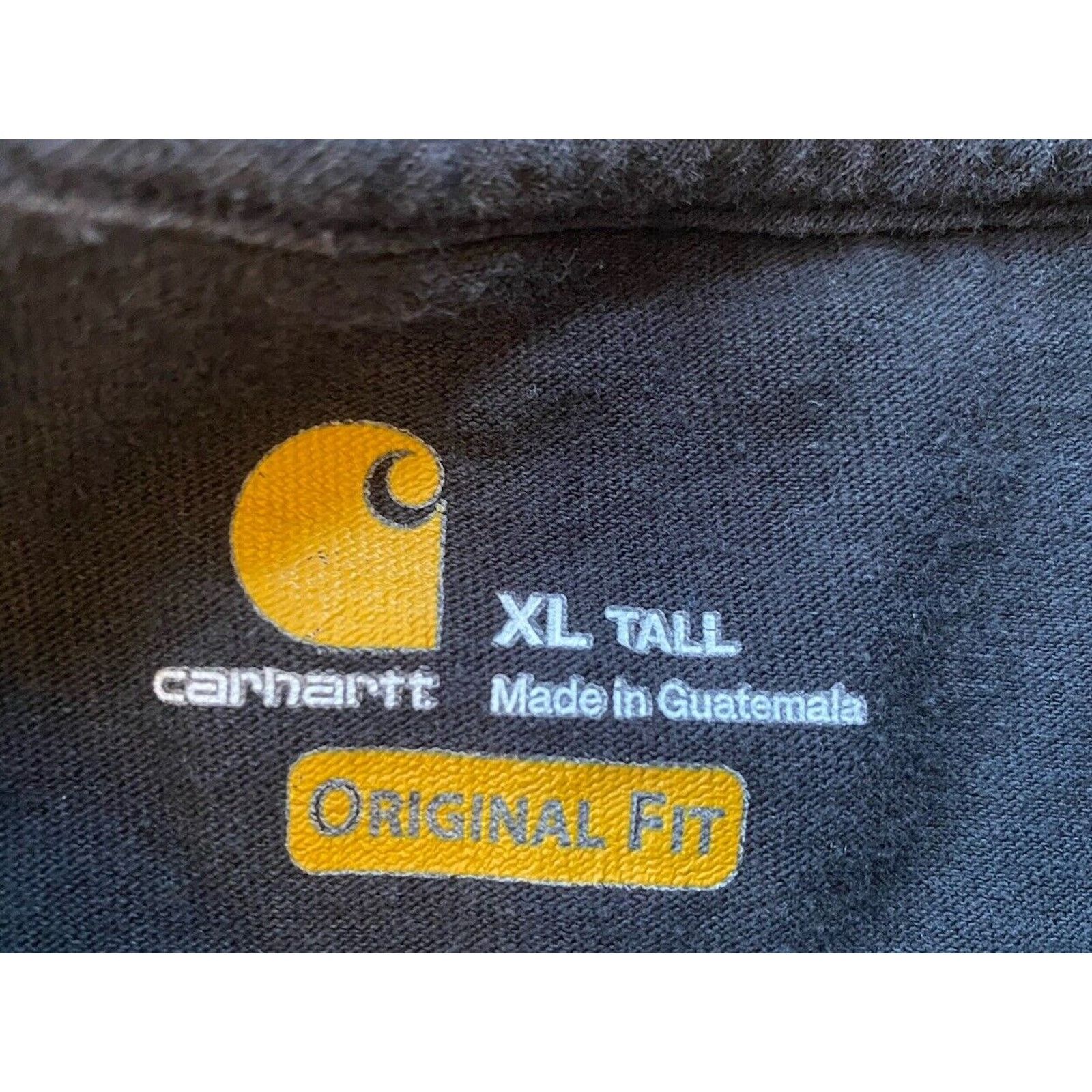 Carhartt Carhartt Heavy T Shirt Mens Original Fit XL Tall Black Size US XL / EU 56 / 4 - 2 Thumbnail
