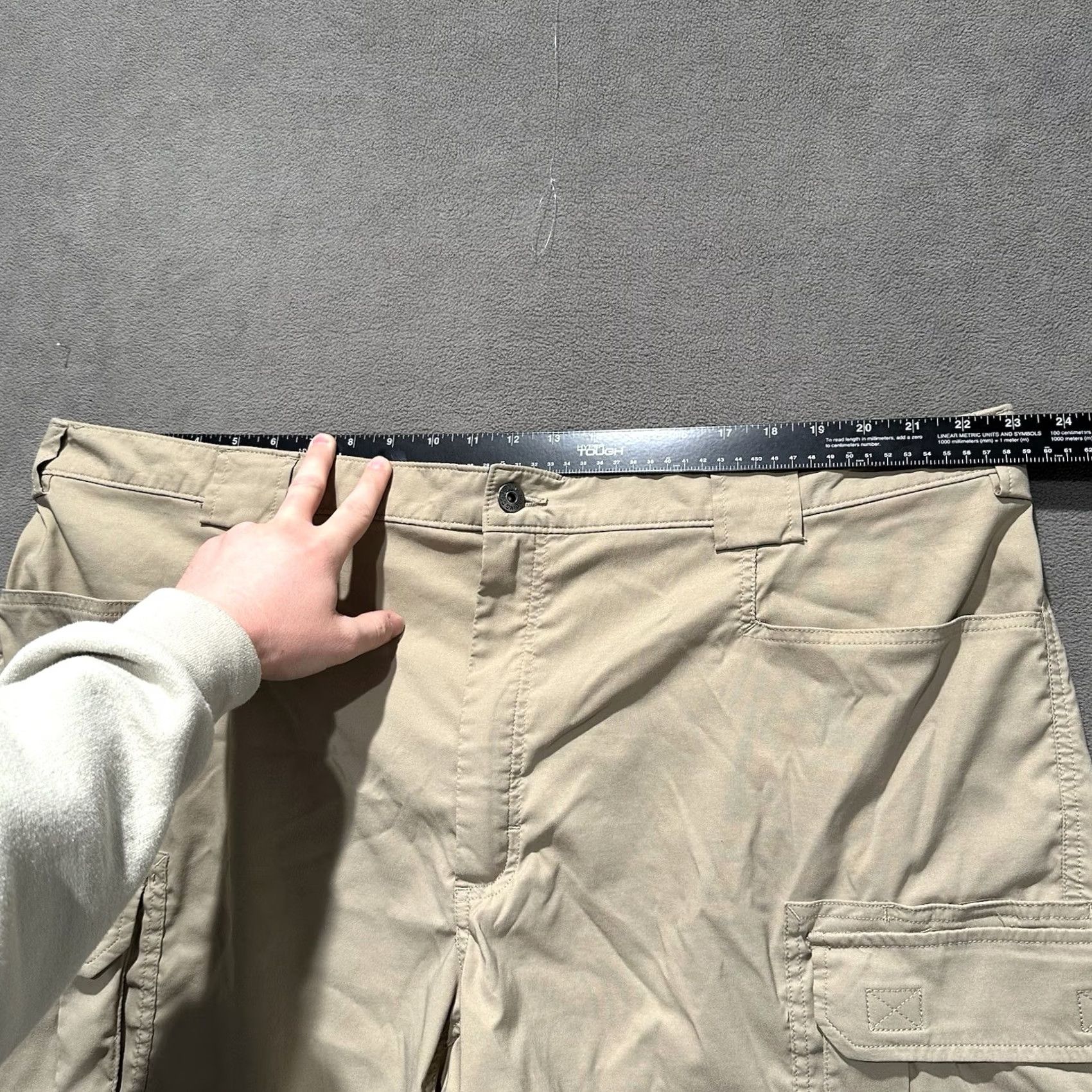 Vintage Duluth Trading Mens 3XL Beige Performance Shorts Dry on the Fly 9" Nylon Size US 36 / EU 52 - 7 Thumbnail