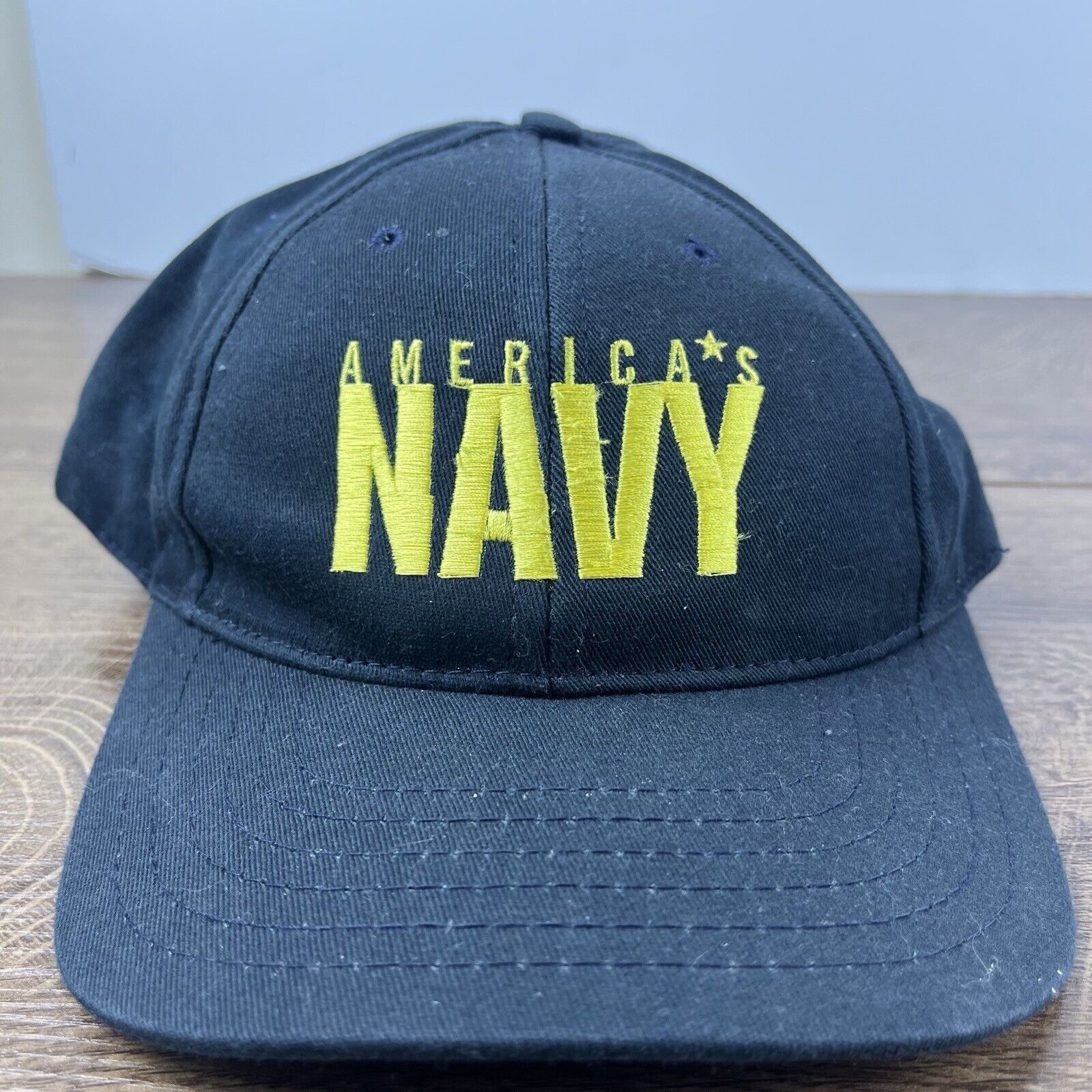 Other America's Navy Hat US Navy Hat Black Cap Hat Adjustable Hat Size ONE SIZE - 2 Thumbnail