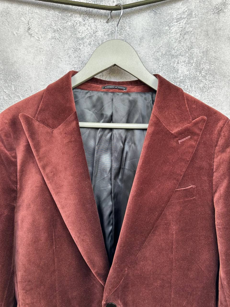 Reiss RRP $400 Reiss Apsara Tailored Single-Breasted Velvet Blazer Size 36R - 4 Thumbnail