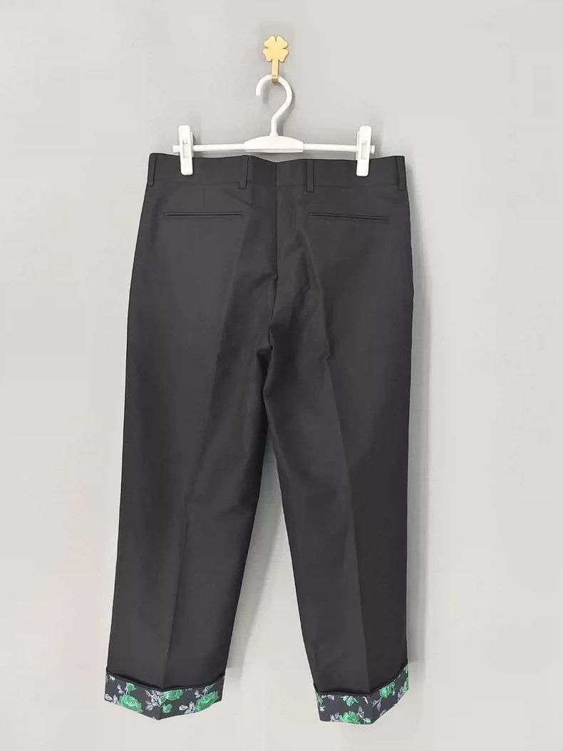 Dior Dior Black Rose Trimmed Pants Size 48-2505 Size US 44 / EU 60 - 2 Thumbnail