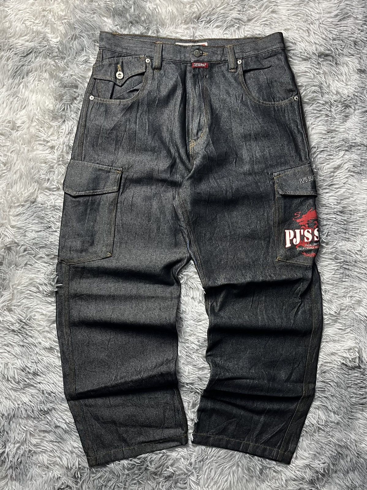 JNCO Vintage pj’s surf cargo pants Size US 34 / EU 50 - 2 Thumbnail